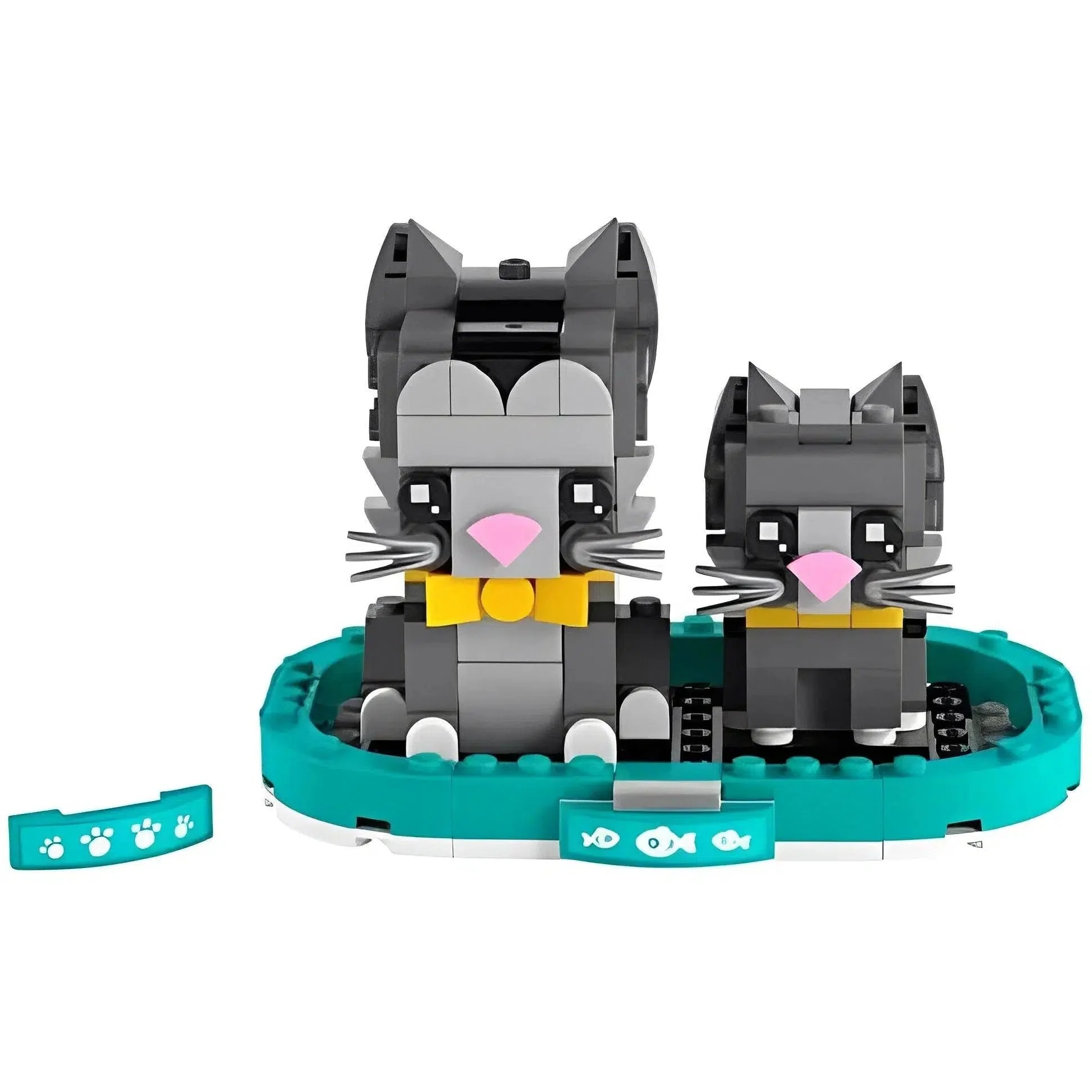 LEGO [BrickHeadz] - Shorthair Cats Building Set - Pets Series (40441) - Image 2
