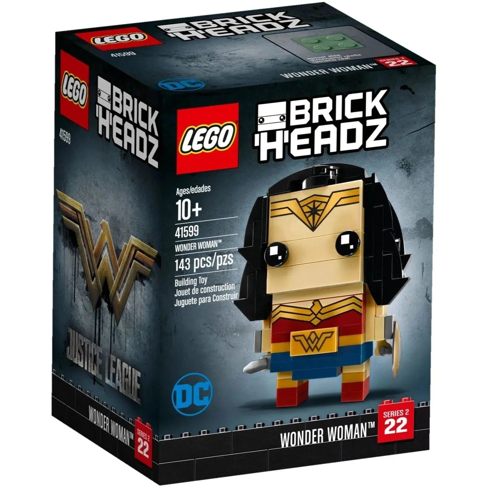 LEGO [BrickHeadz] - Wonder Woman Building Set - DC Comics Super Heroes Series (41599)