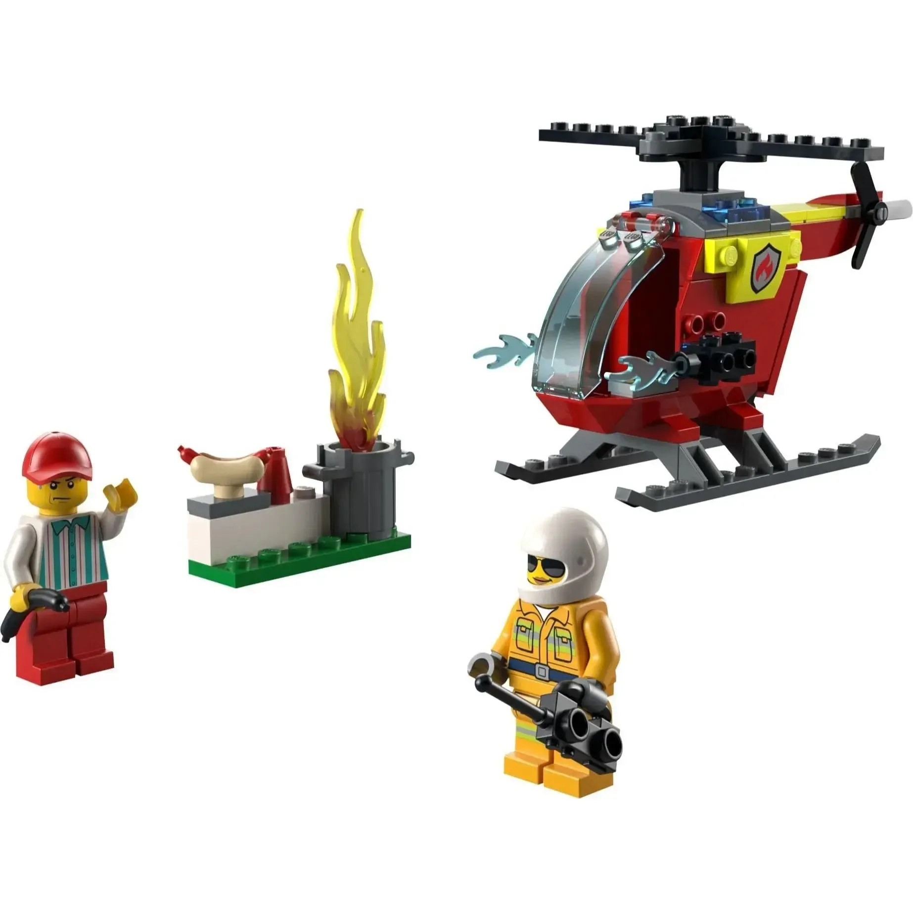 LEGO [City] - Fire Helicopter Building Set - Fire Series (60318) - Image 2