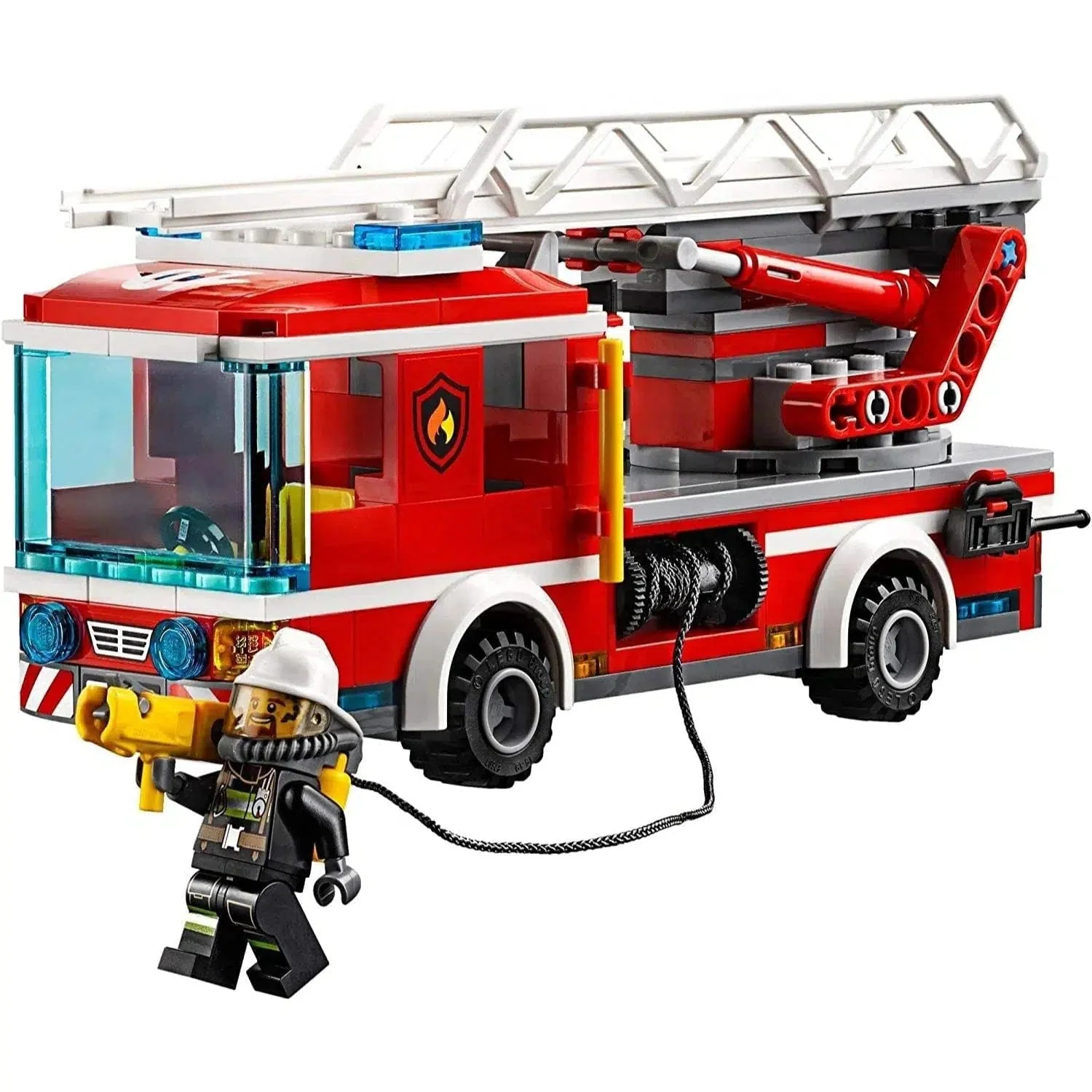 LEGO [City] - Fire Ladder Truck Building Set - Fire Series (60107) - Image 3