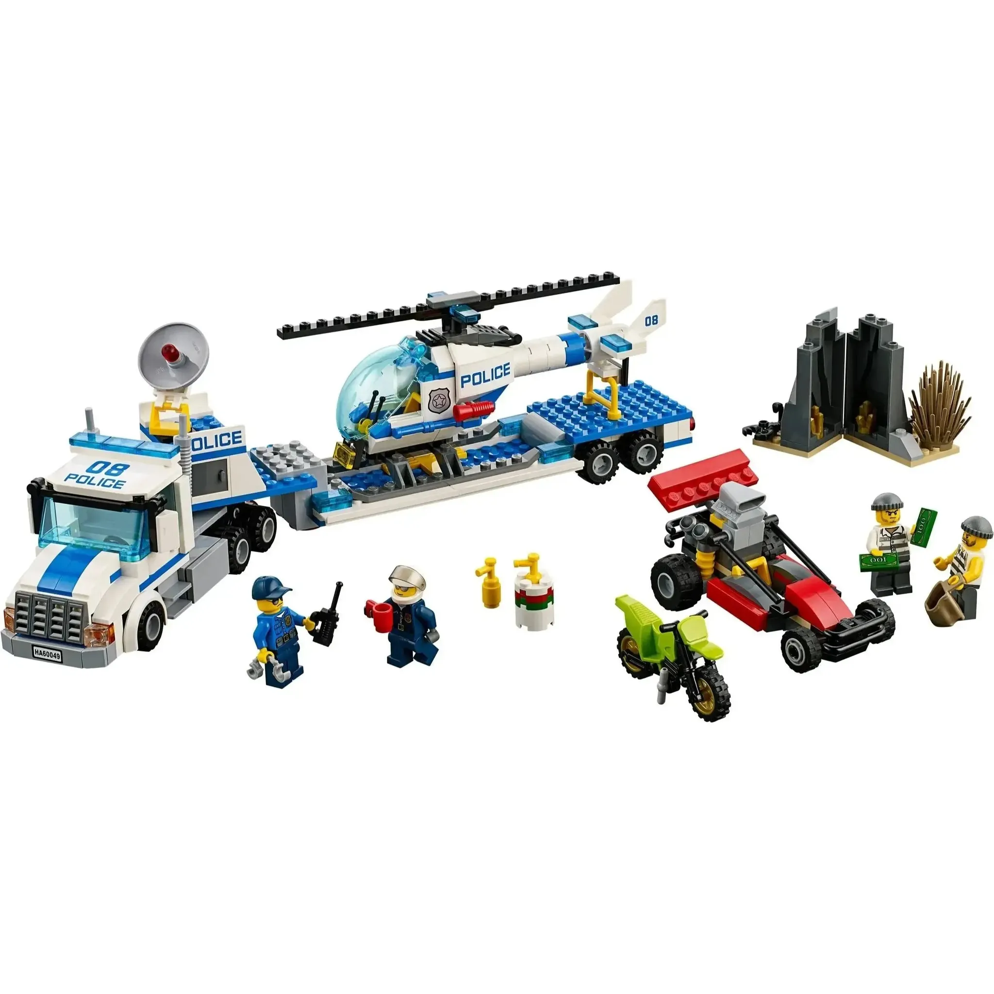 LEGO [City] - Helicopter Transporter Building Set - Police Series (60049) - Image 2