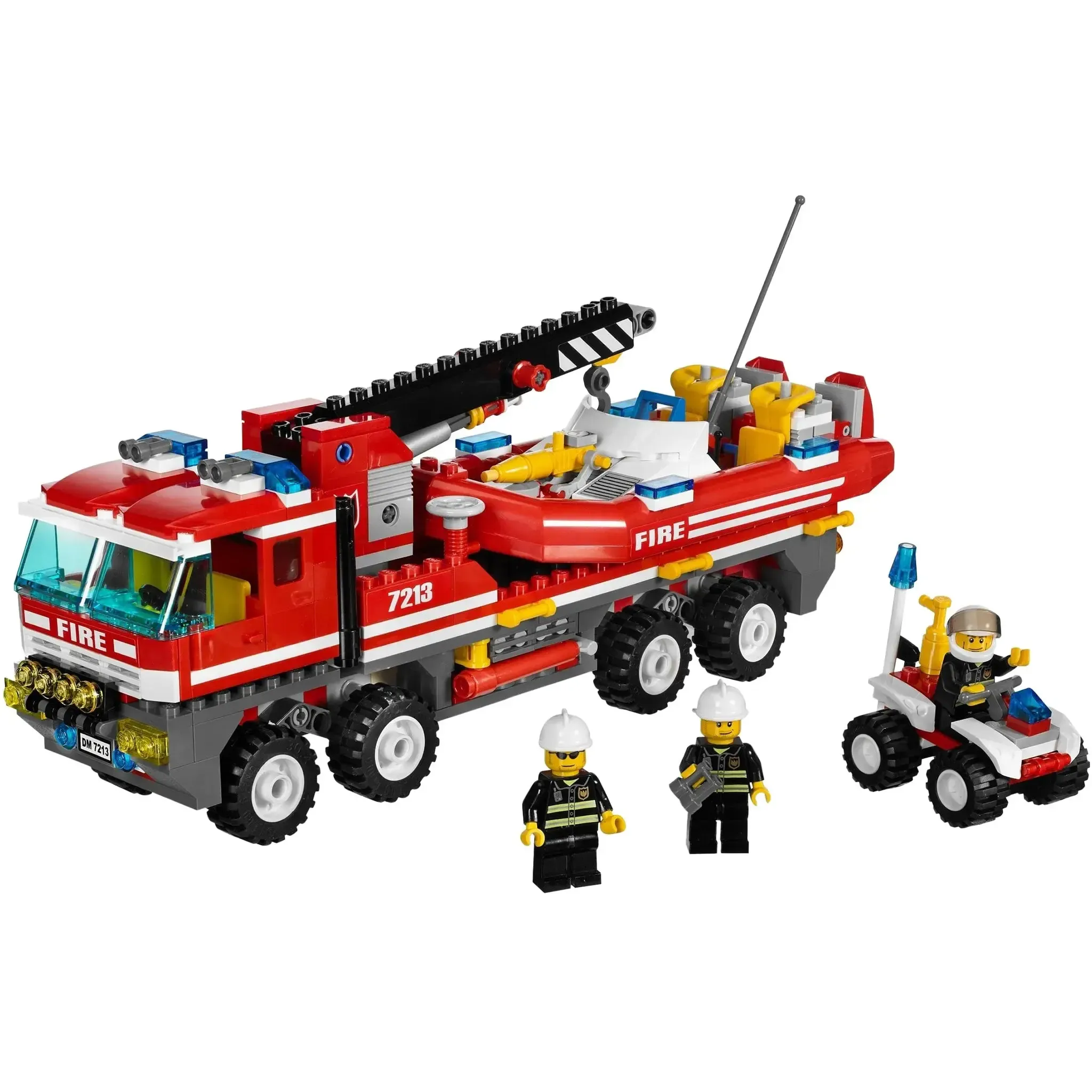 LEGO [City] - Off-Road Fire Truck & Fireboat Building Set - Fire Series (7213) - Image 2