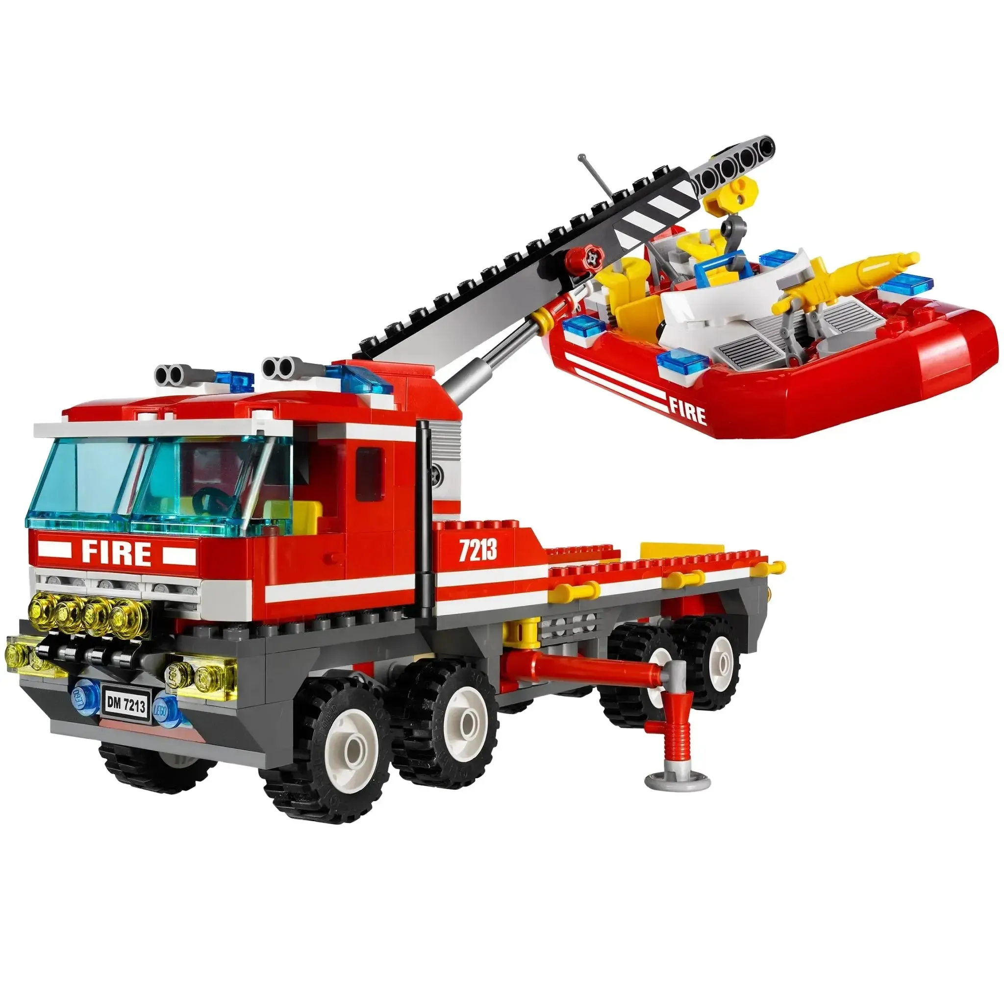 LEGO [City] - Off-Road Fire Truck & Fireboat Building Set - Fire Series (7213) - Image 4