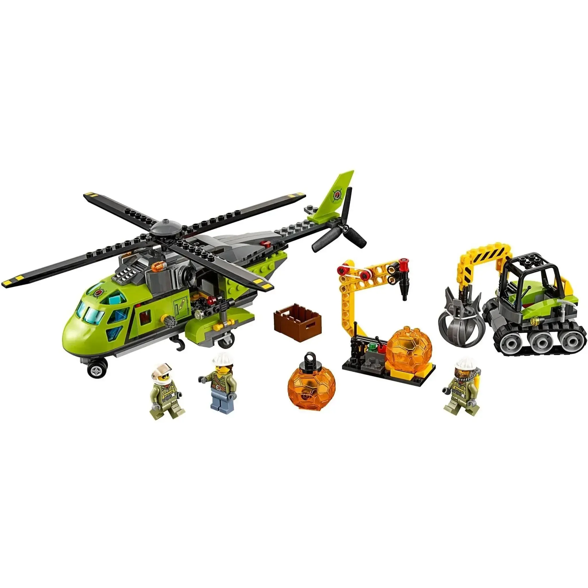 LEGO [City] - Volcano Supply Helicopter Building Set - Volcano Explorers Series (60123) - Image 2