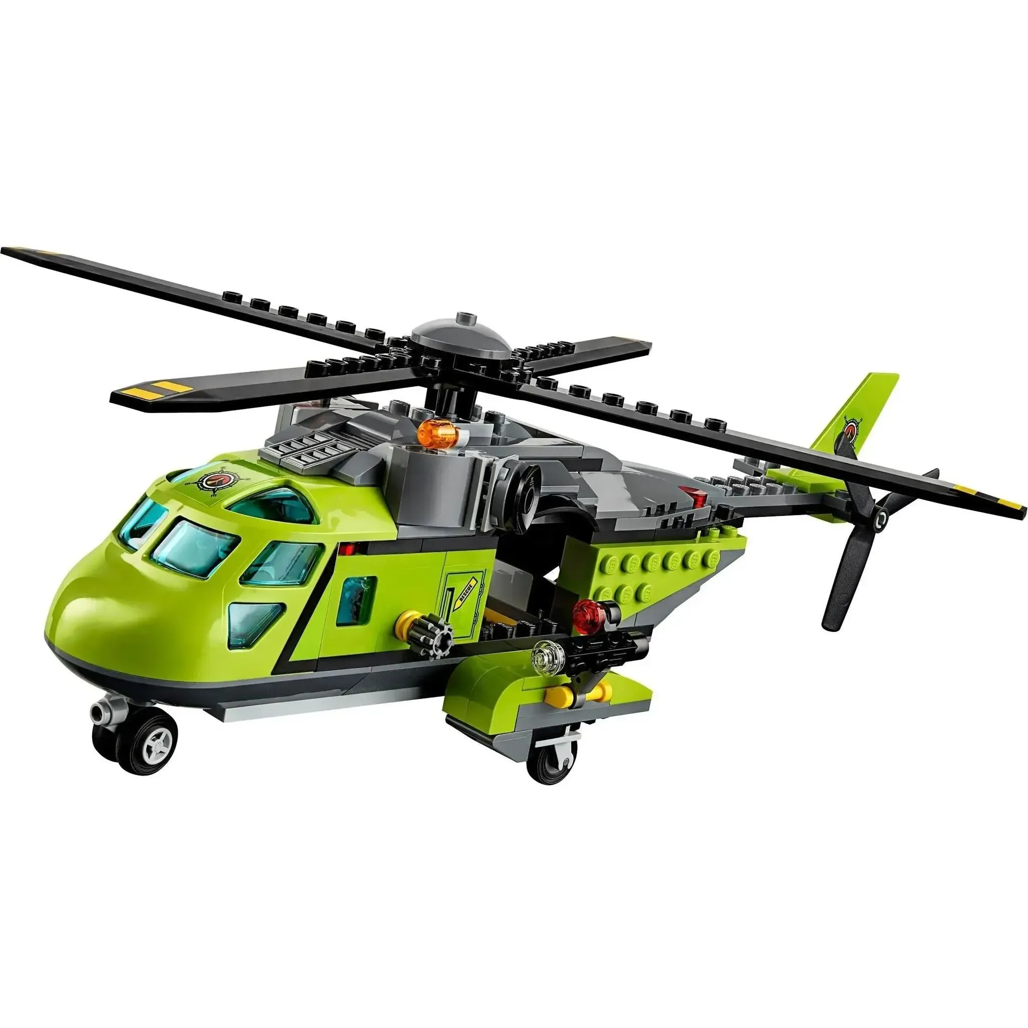 LEGO [City] - Volcano Supply Helicopter Building Set - Volcano Explorers Series (60123) - Image 4