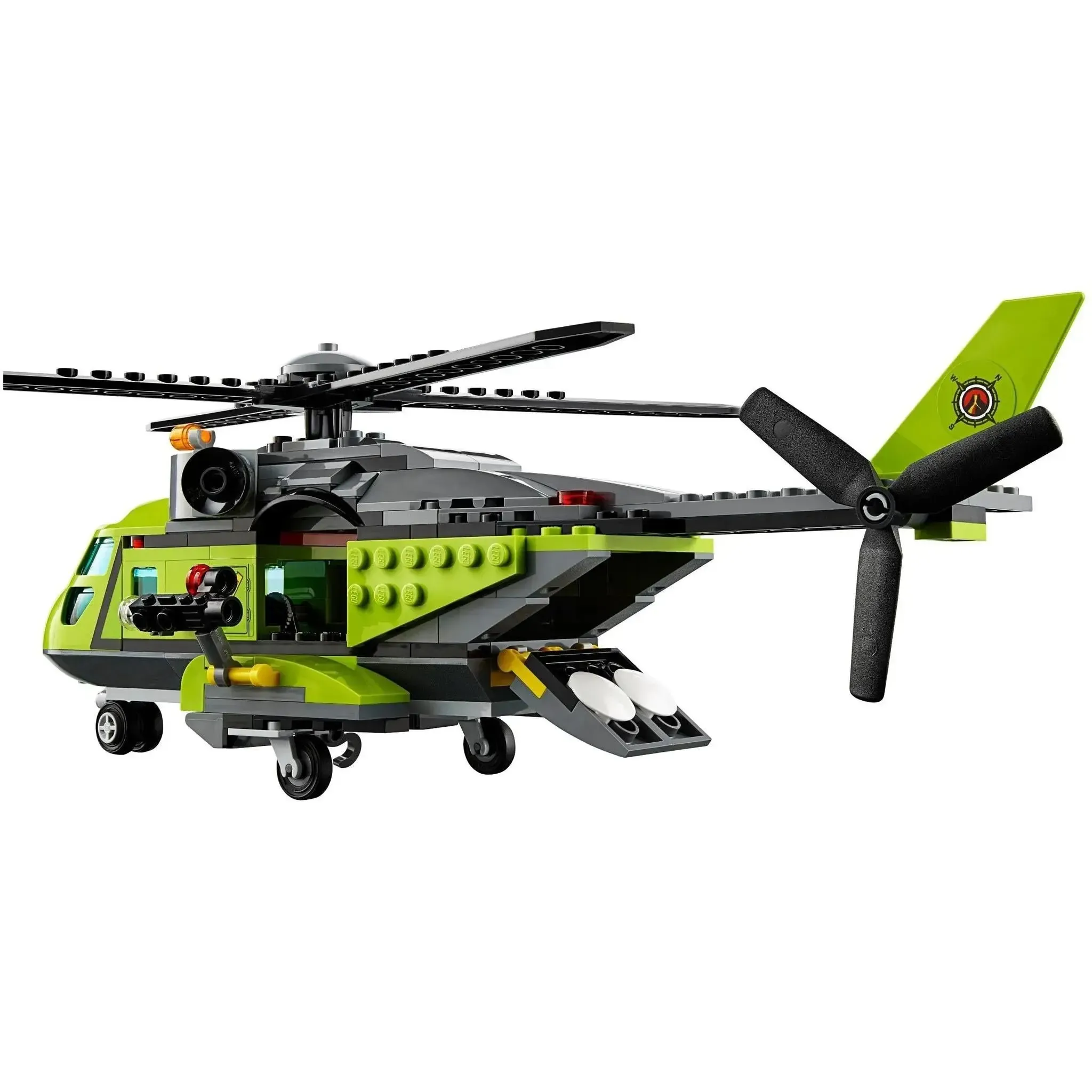 LEGO [City] - Volcano Supply Helicopter Building Set - Volcano Explorers Series (60123) - Image 5