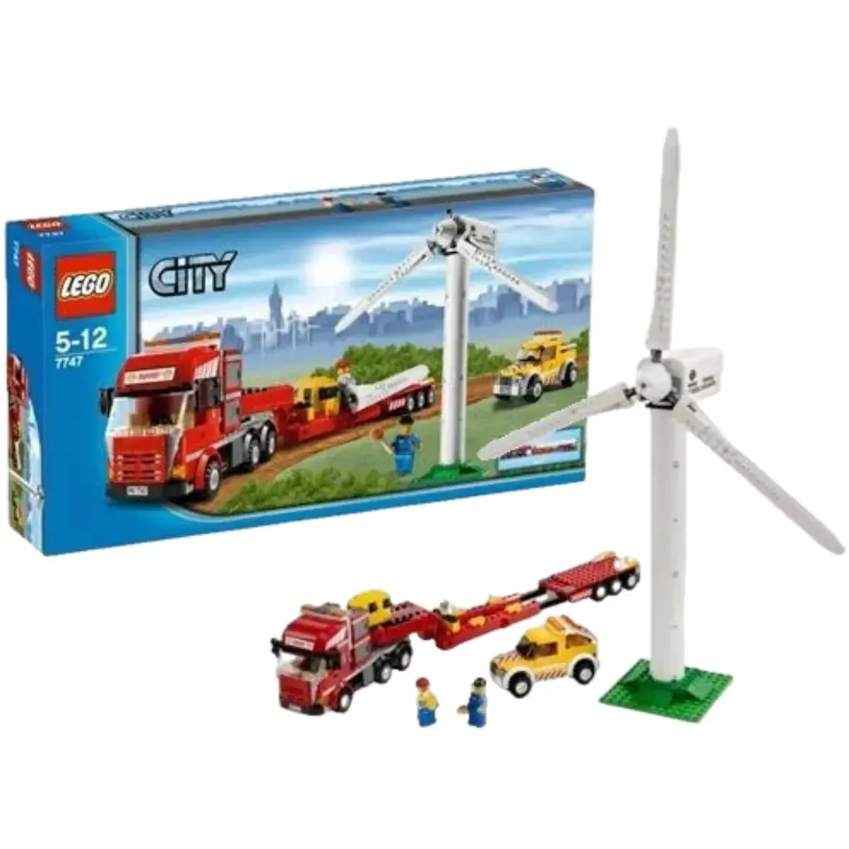 LEGO [City] - Wind Turbine Transport Building Set - General Series (7747) - Image 2