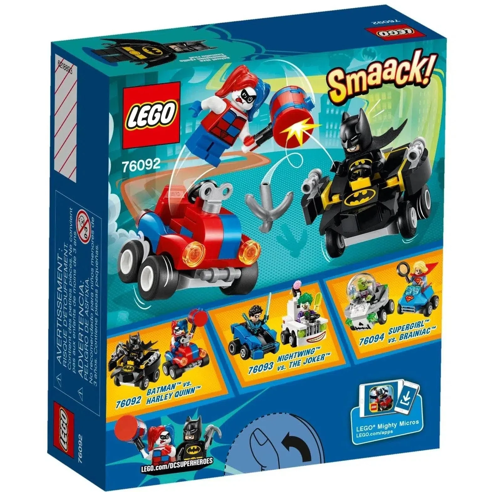LEGO [DC Comics Super Heroes] - Mighty Micros: Batman vs. Harley Quinn Building Set - Mighty Micros Series (76092) - Image 7