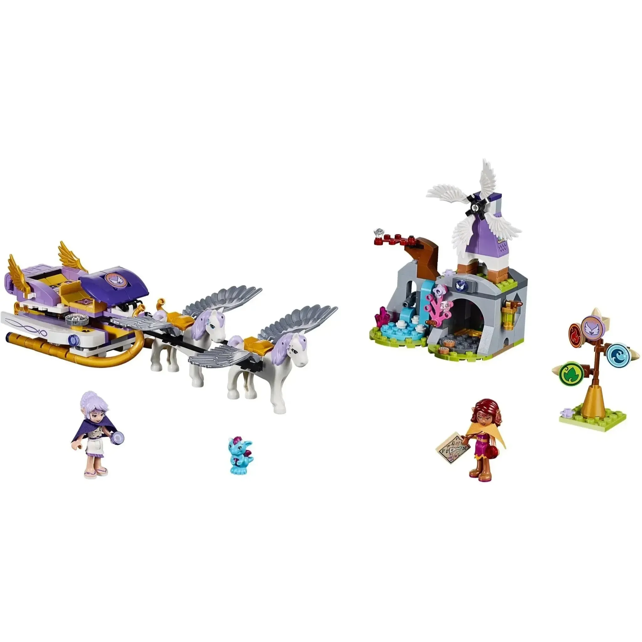 LEGO [Elves] - Aira's Pegasus Sleigh Building Set (41077) - Image 2