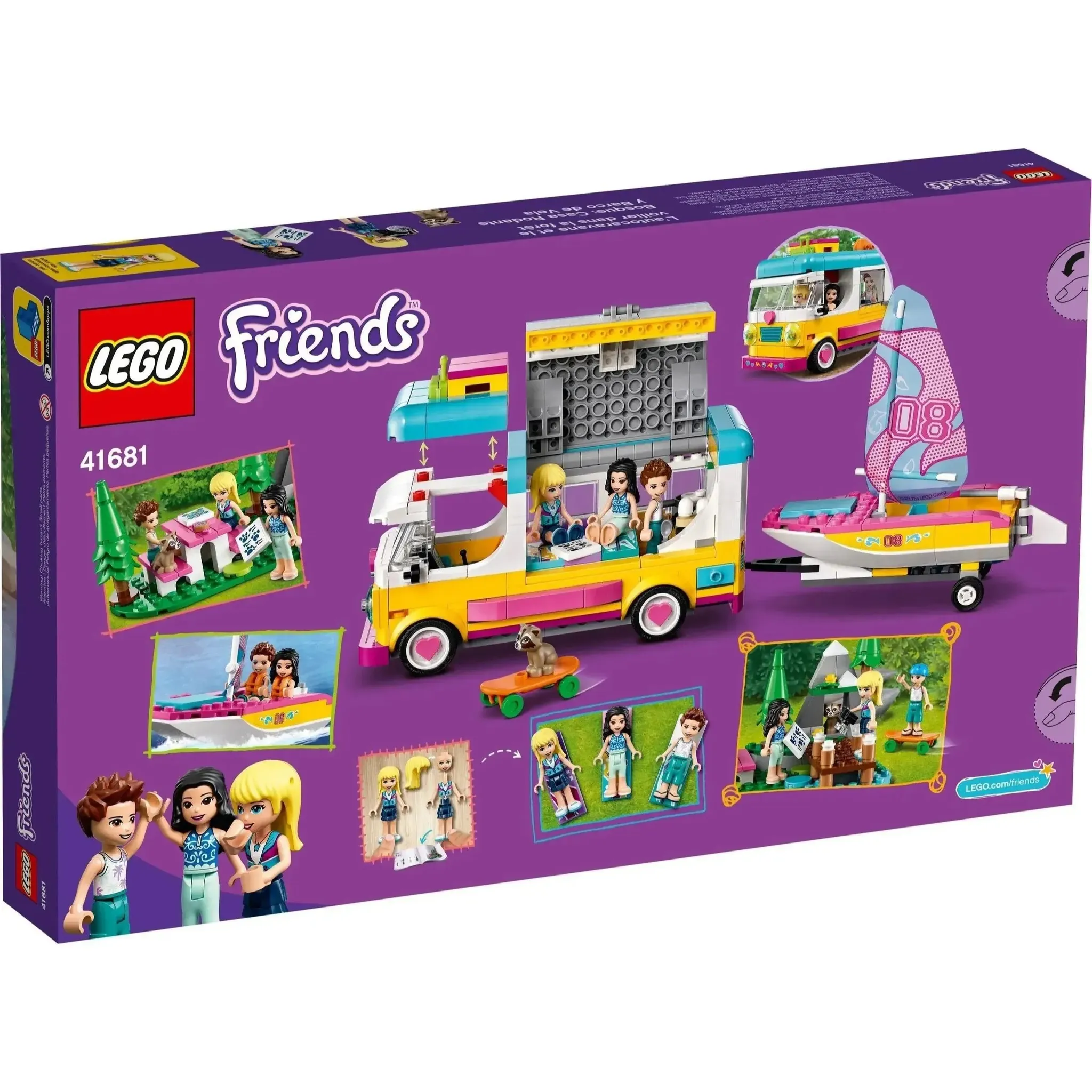 LEGO [Friends] - Forest Camper Van and Sailboat Building Set - Forest Series (41681) - Image 3