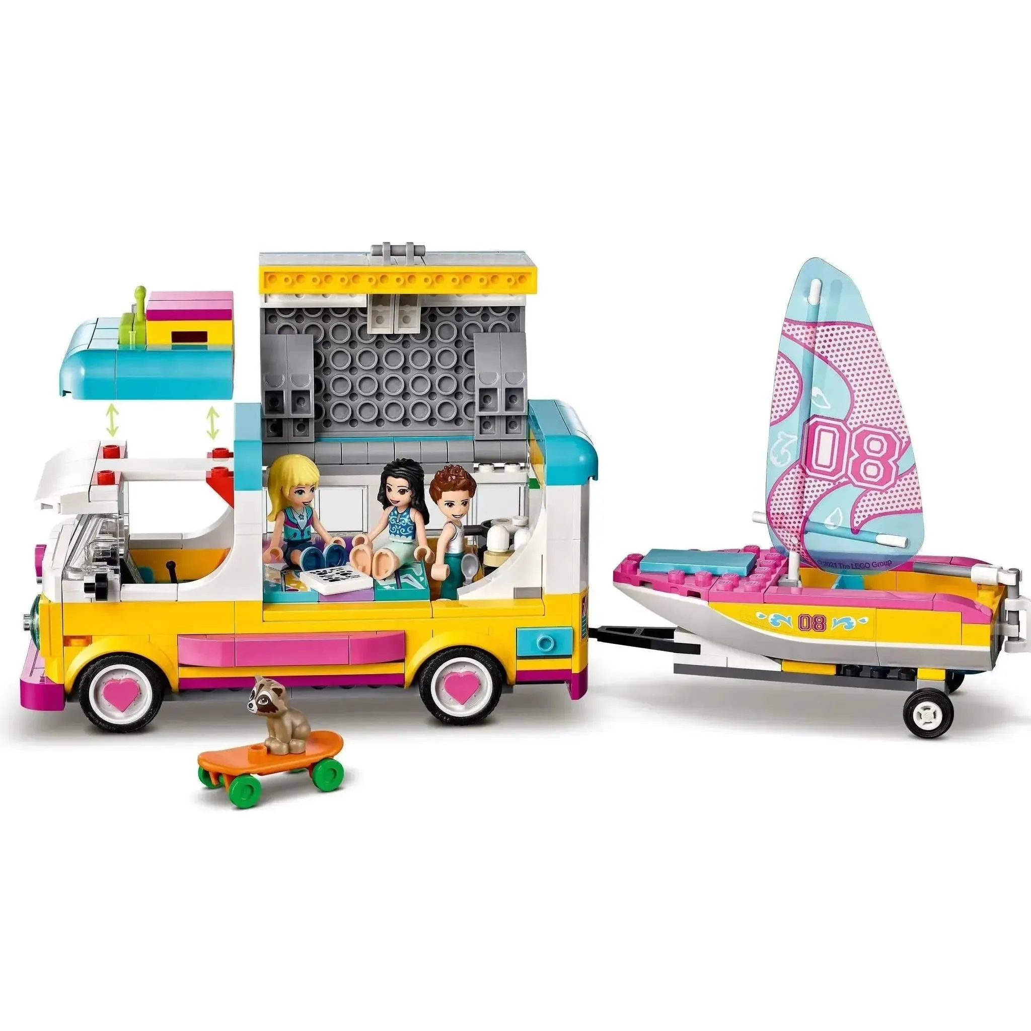 LEGO [Friends] - Forest Camper Van and Sailboat Building Set - Forest Series (41681) - Image 5