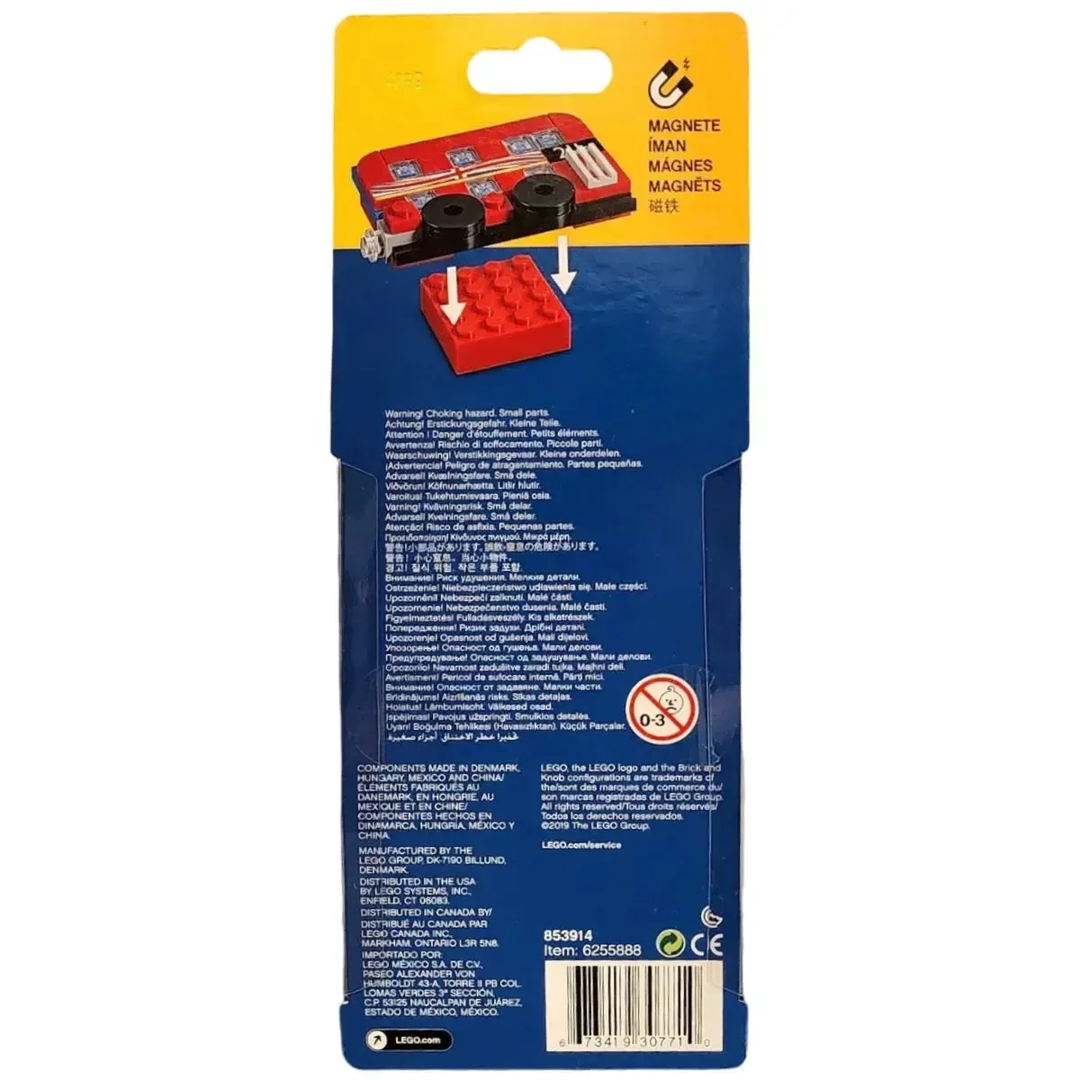 LEGO [Gear] - London Bus Magnet Building Set - Magnets/Miscellaneous Series (853914) - Image 3