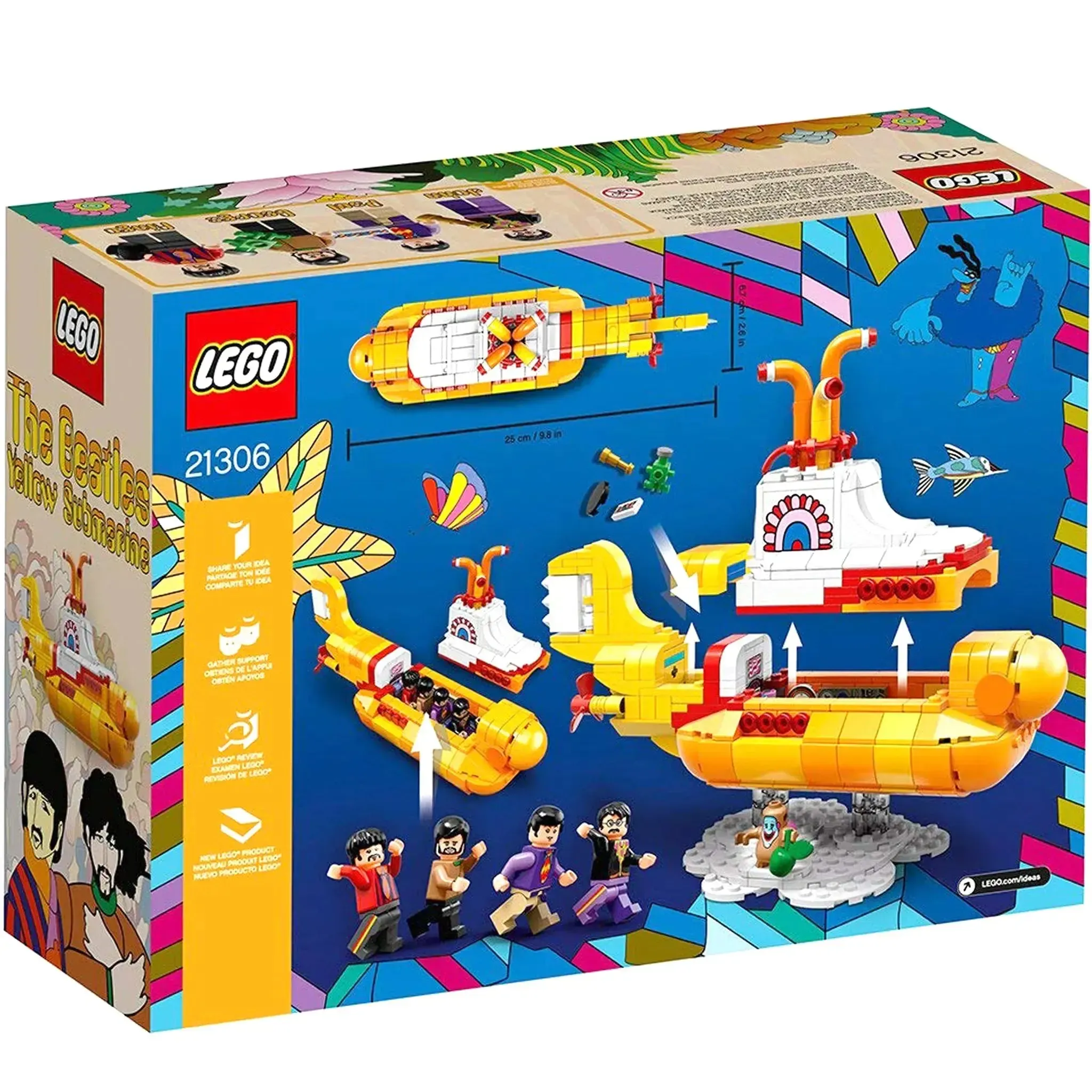 LEGO [Ideas] - The Beatles Yellow Submarine Building Set - Licensed Series (21306) - Image 3