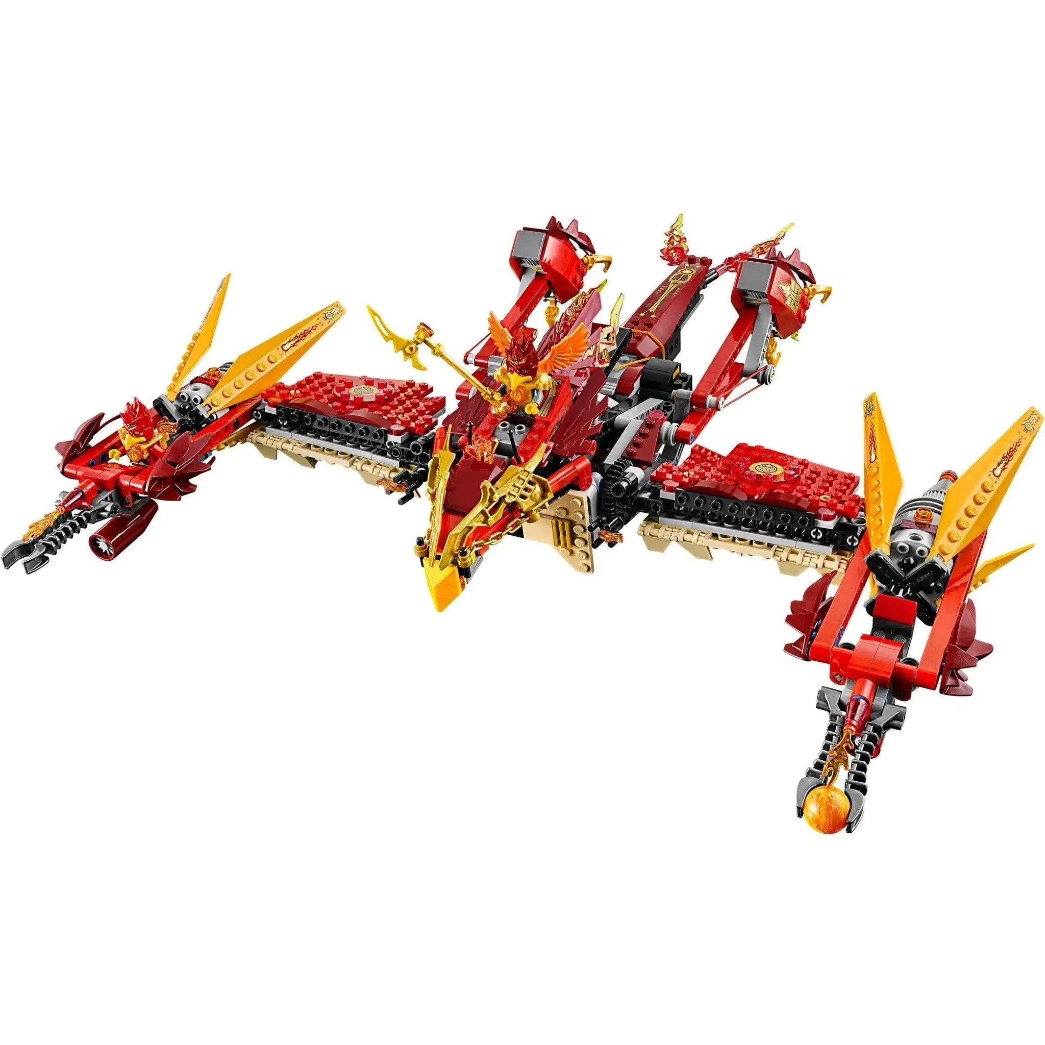 LEGO [Legends of Chima] - Flying Phoenix Fire Temple Building Set - Fire vs. Ice Series (70146) - Image 3