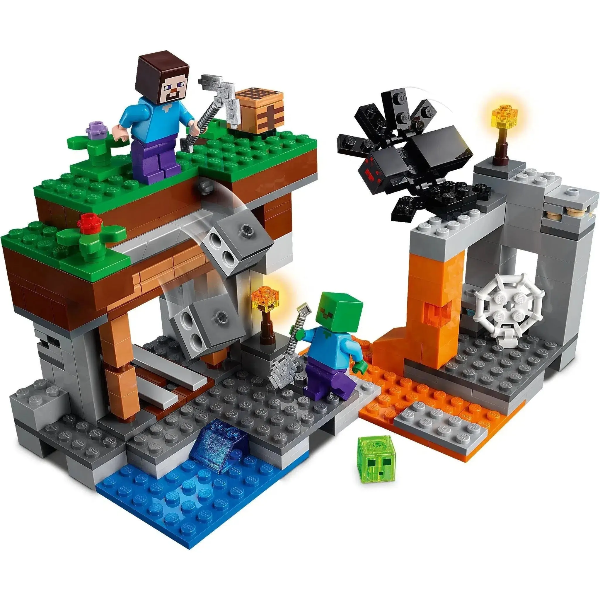 LEGO [Minecraft] - The 'Abandoned' Mine Building Set - Minifig-scale Series (21166) - Image 2