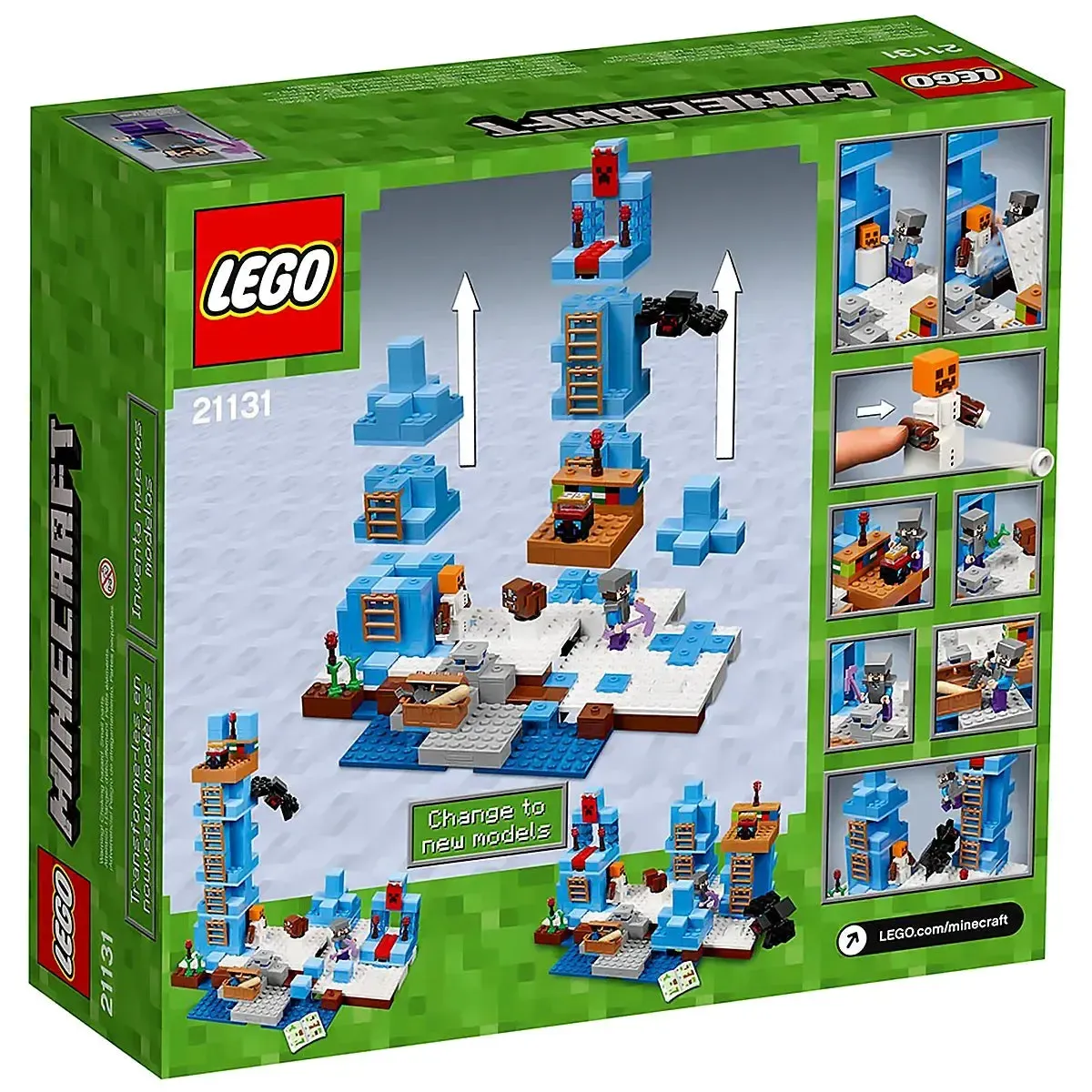 LEGO [Minecraft] - The Ice Spikes Building Set - Minifig-scale Series (21131) - Image 3