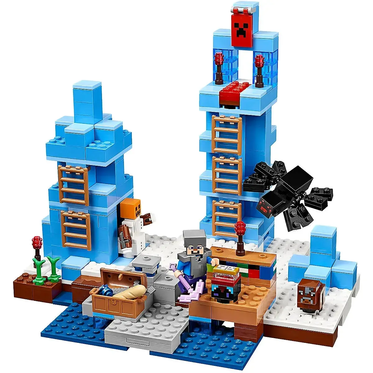 LEGO [Minecraft] - The Ice Spikes Building Set - Minifig-scale Series (21131) - Image 4