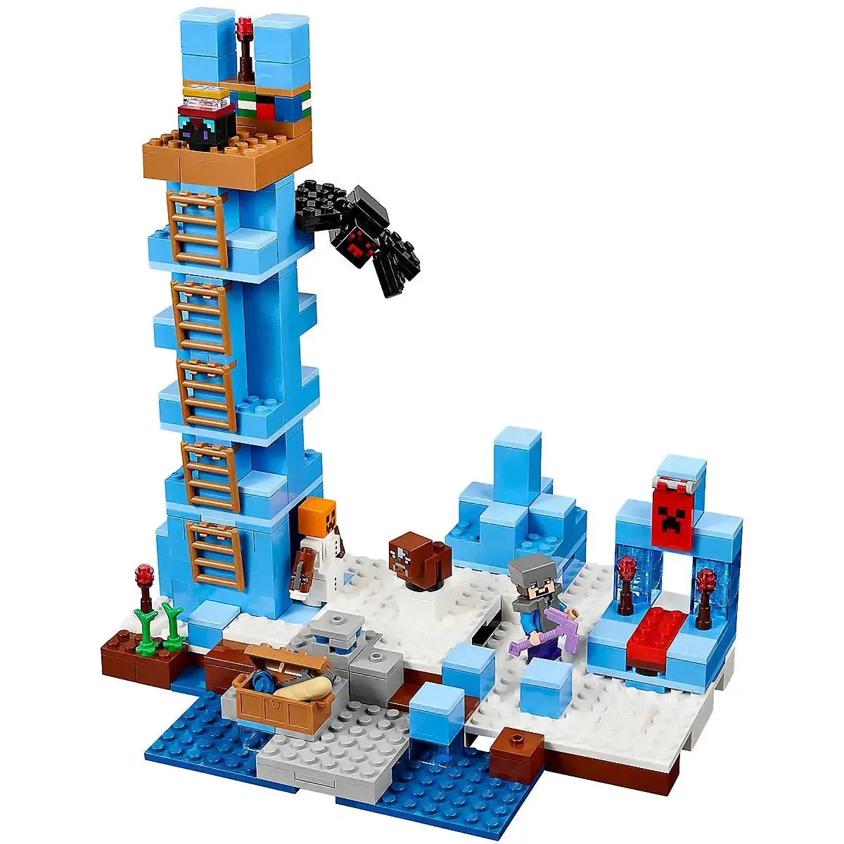 LEGO [Minecraft] - The Ice Spikes Building Set - Minifig-scale Series (21131) - Image 5