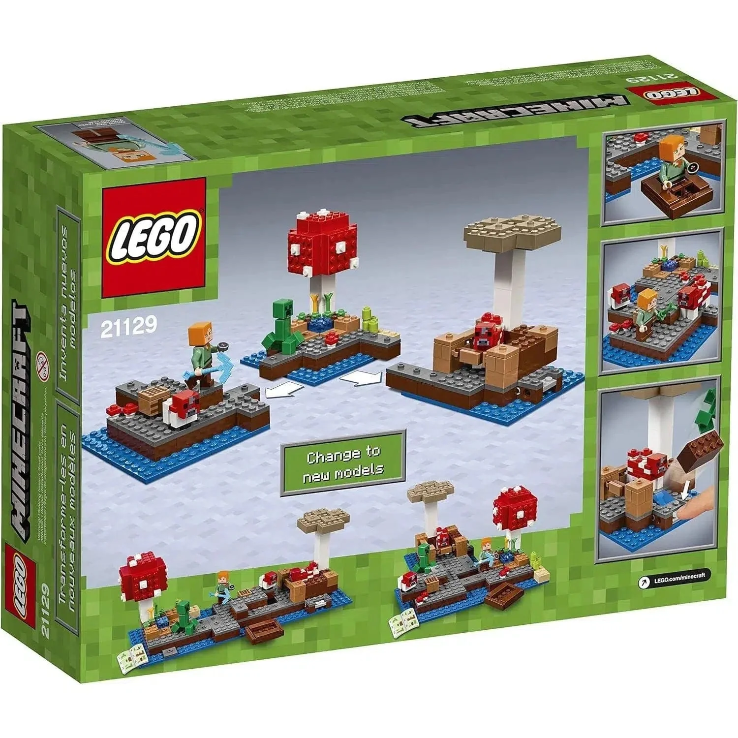 LEGO [Minecraft] - The Mushroom Island Building Set - Minifig-scale Series (21129) - Image 6