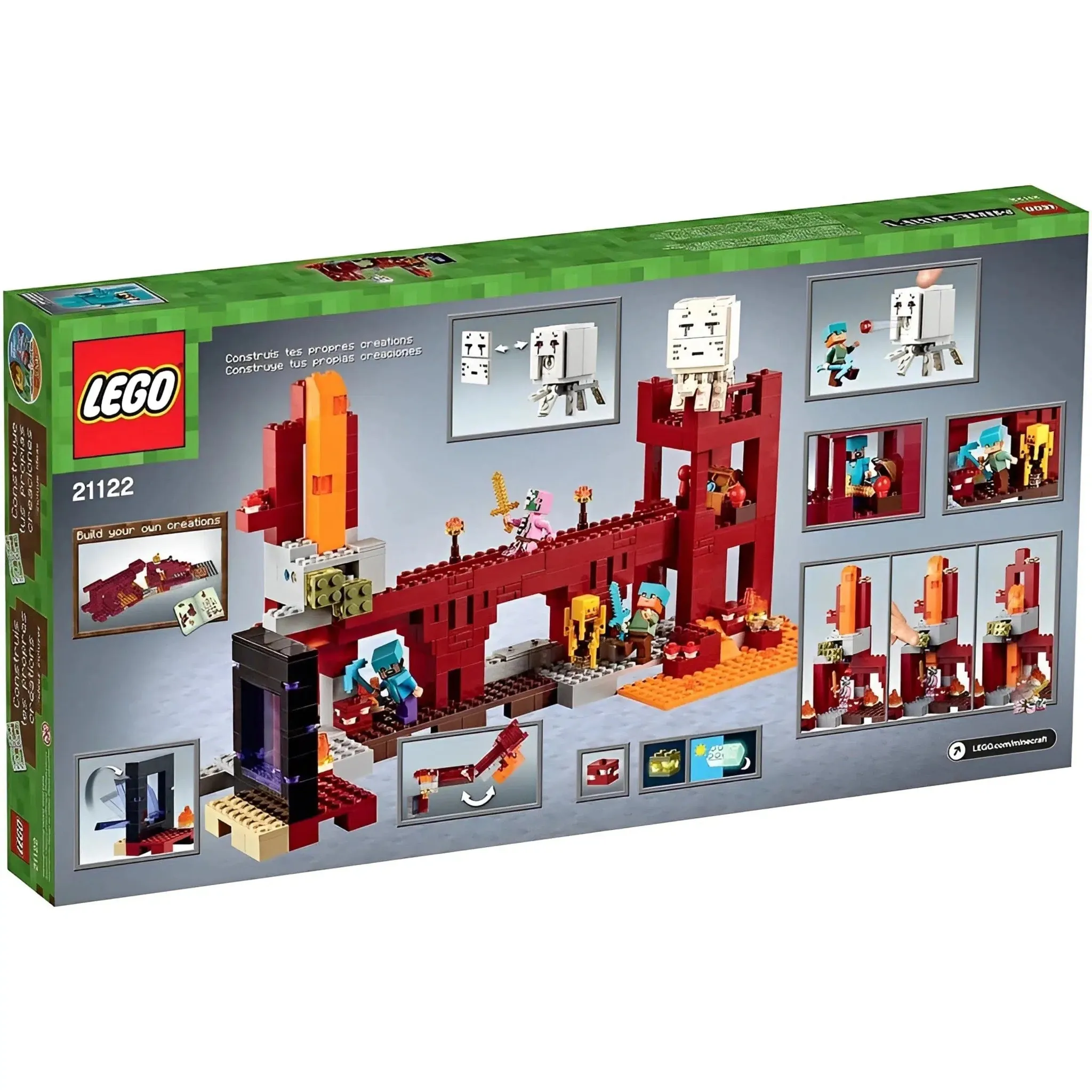 LEGO [Minecraft] - The Nether Fortress Building Set - Minifig-scale Series (21122) - Image 8