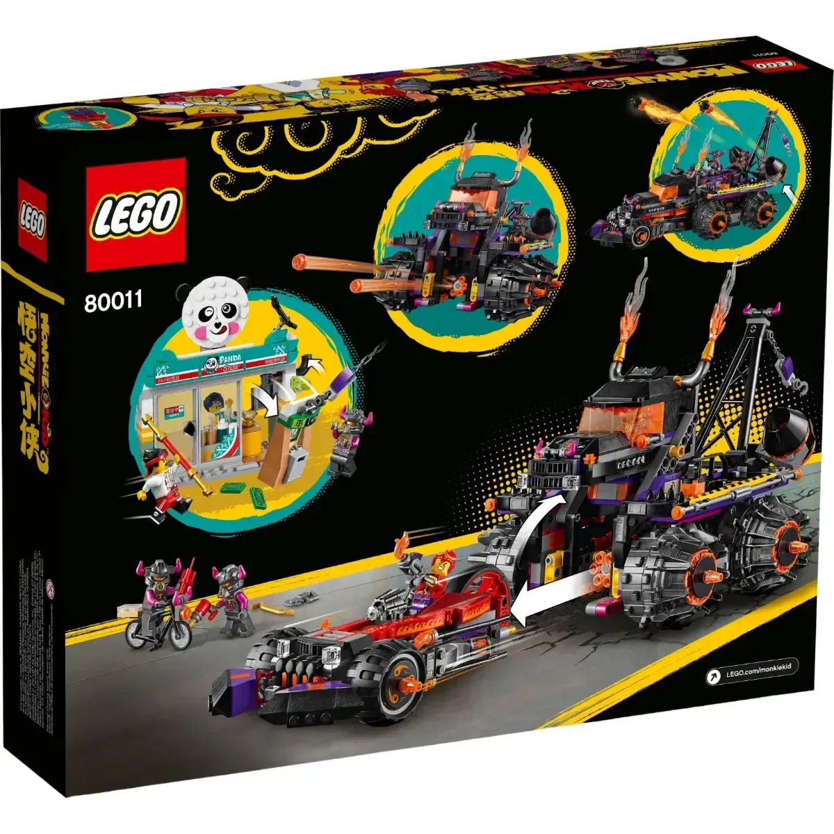LEGO [Monkie Kid] - Red Son's Inferno Truck Building Set - A Hero is Born Series (80011) - Image 3