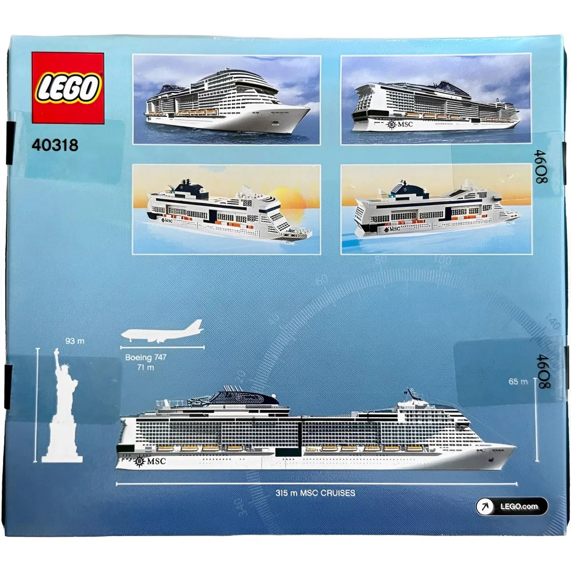 LEGO [Promotional] - MSC Cruises Cruise Ship Building Set (40318) - Image 3