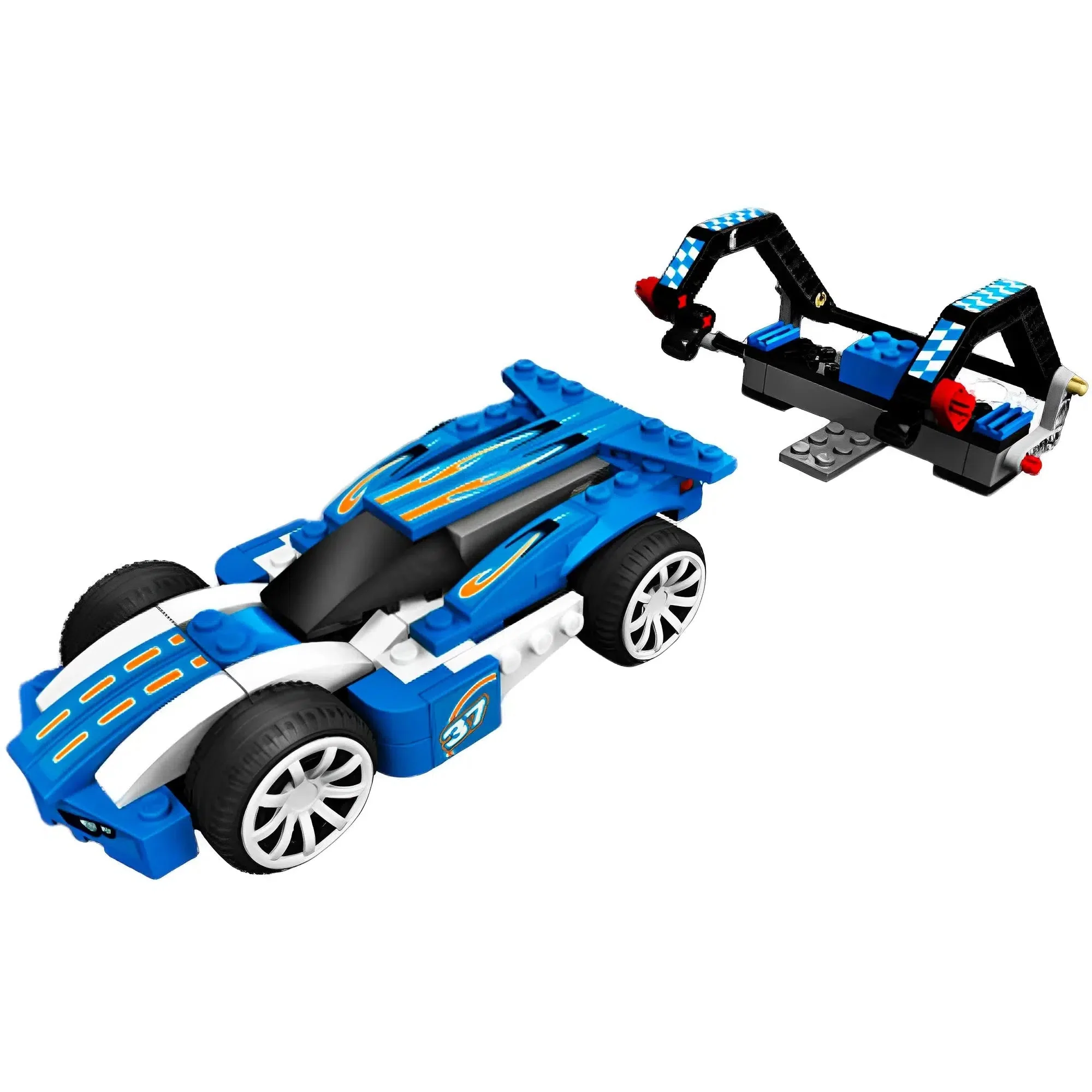LEGO [Racers] - Blue Sprinter Building Set - Power Racers Series (8163) - Image 3
