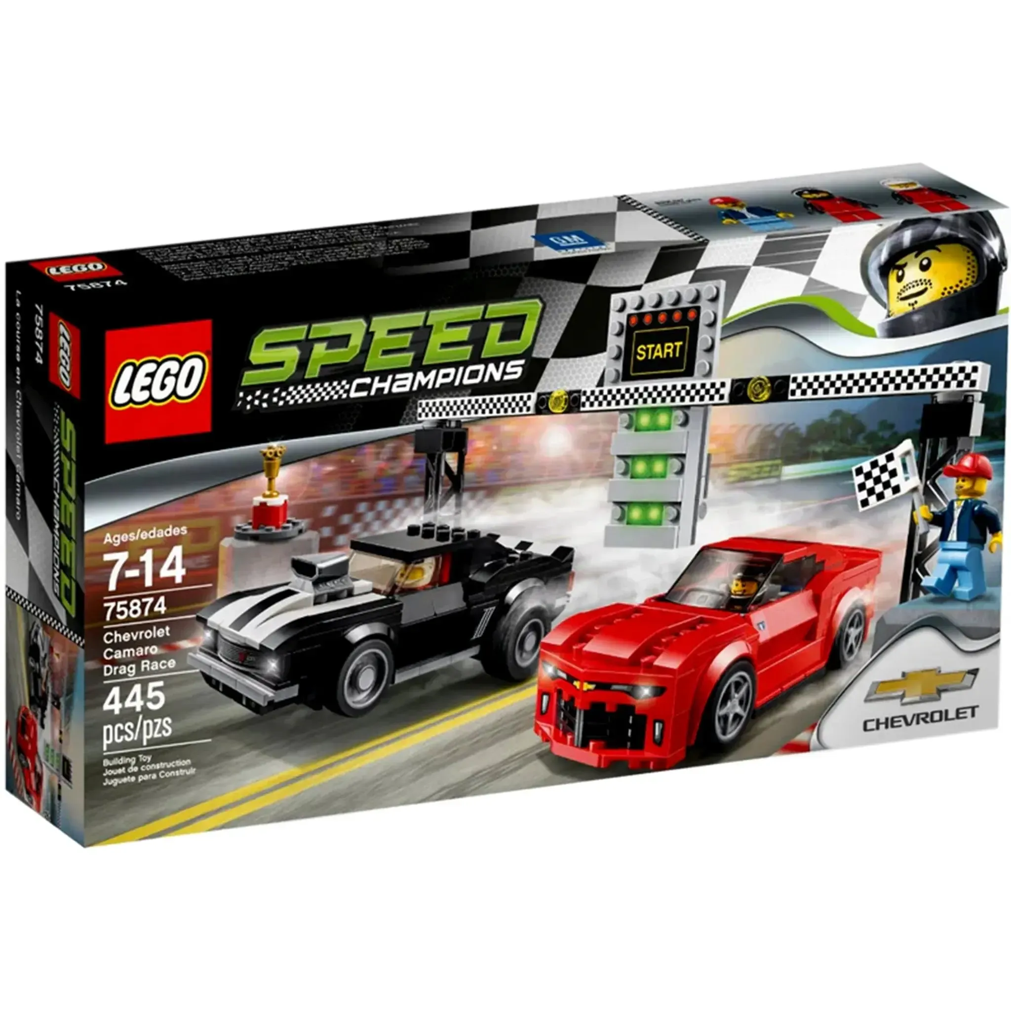 LEGO [Speed Champions] - Chevrolet Camaro Drag Race Building Set - Chevrolet Series (75874)