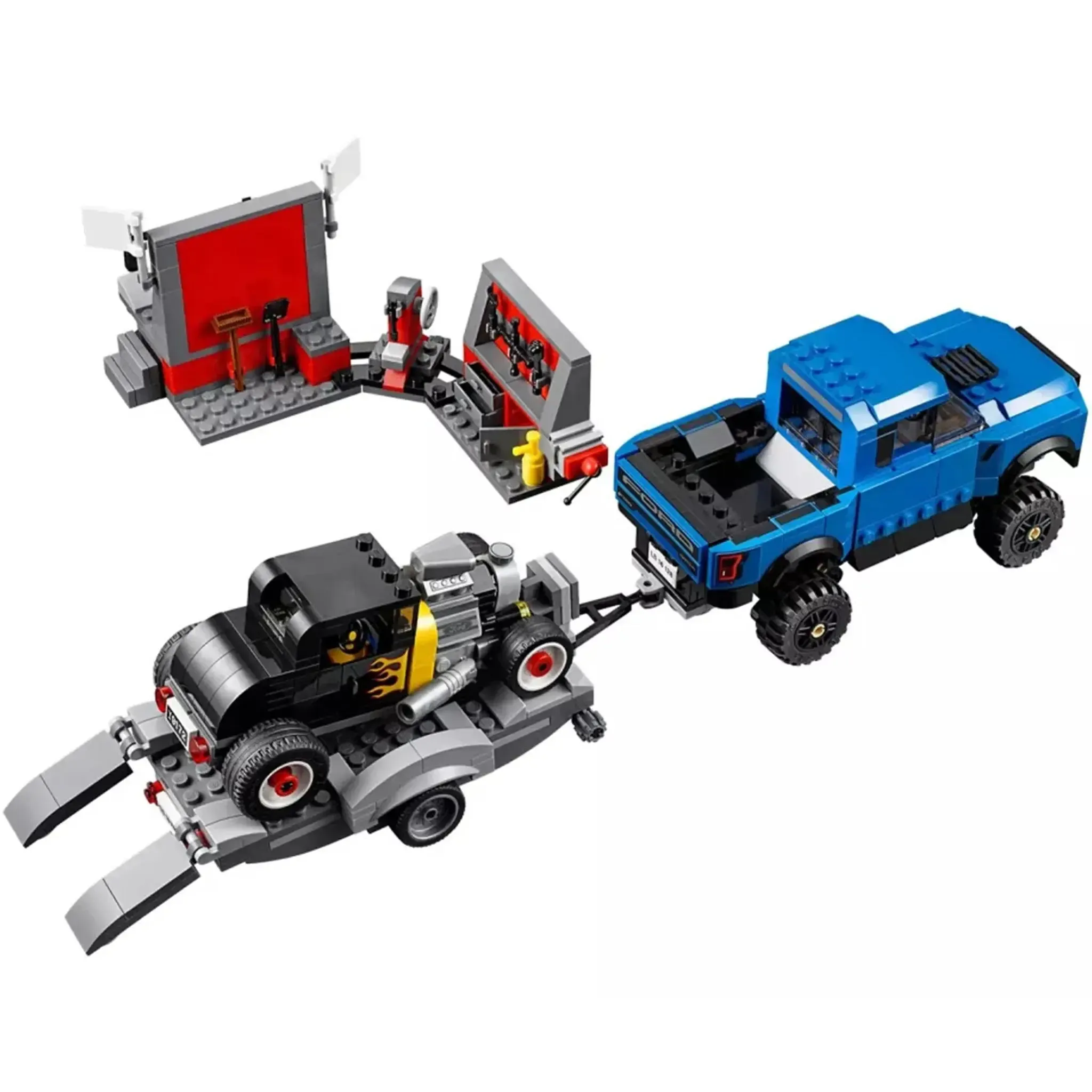 LEGO [Speed Champions] - Ford F-150 Raptor & Ford Model A Hot Rod Building Set - Ford Series (75875) - Image 2