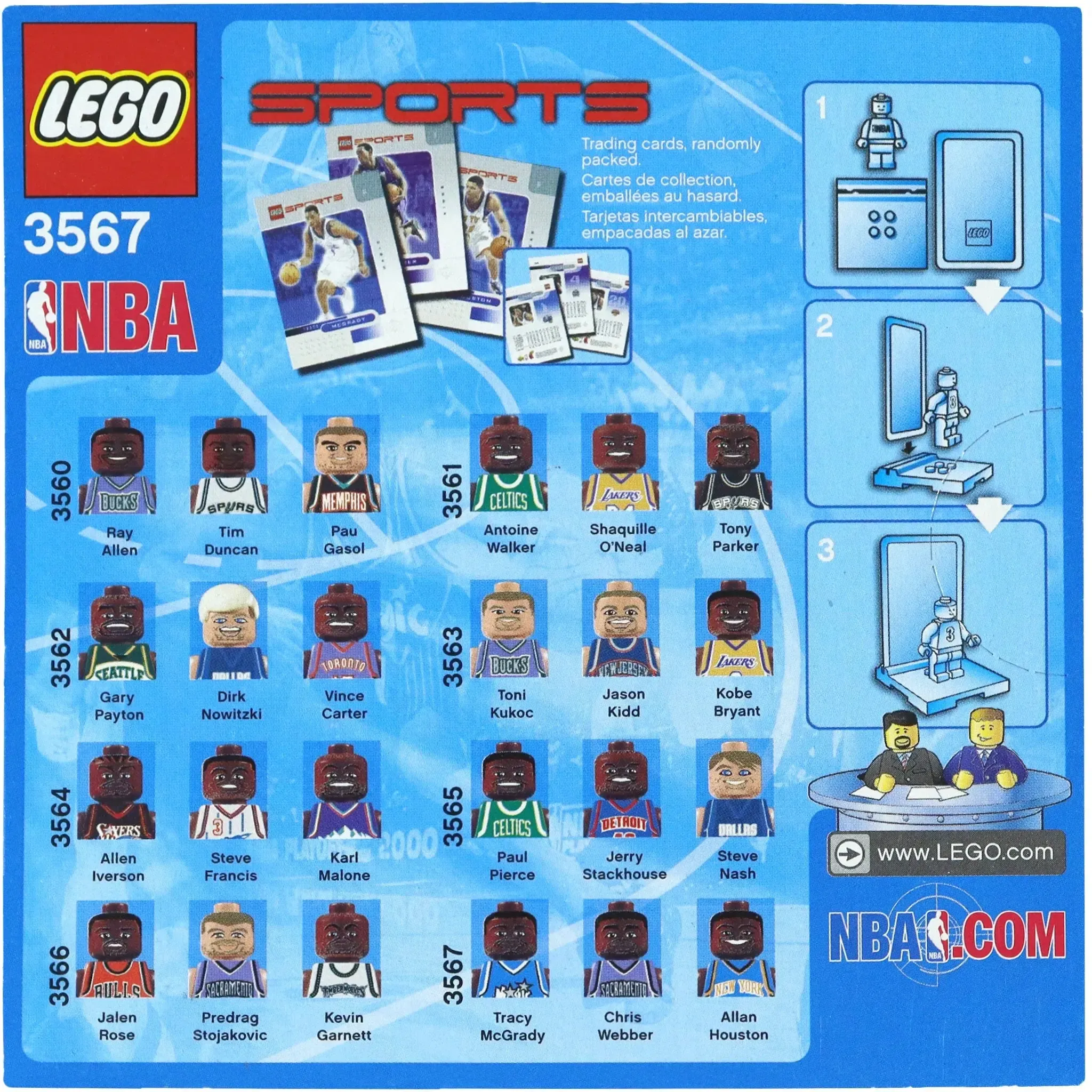 LEGO [Sports] - NBA Collectors #8 Building Set - Basketball Series (3567) - Image 2