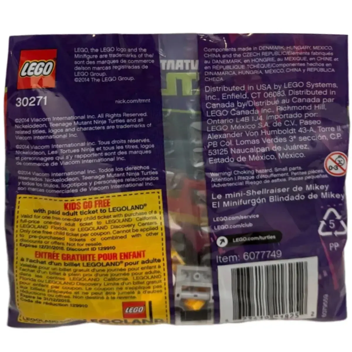 LEGO [Teenage Mutant Ninja Turtles] - Mikey's Mini-Shellraiser Building Set - TV Series (30271) - Image 3