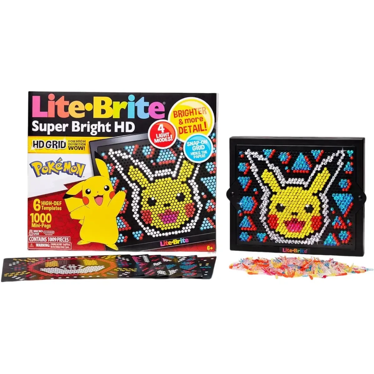 Lite-Brite [Pokémon] - Super Bright HD Art Toy (6 Templates) - Hasbro - Image 2
