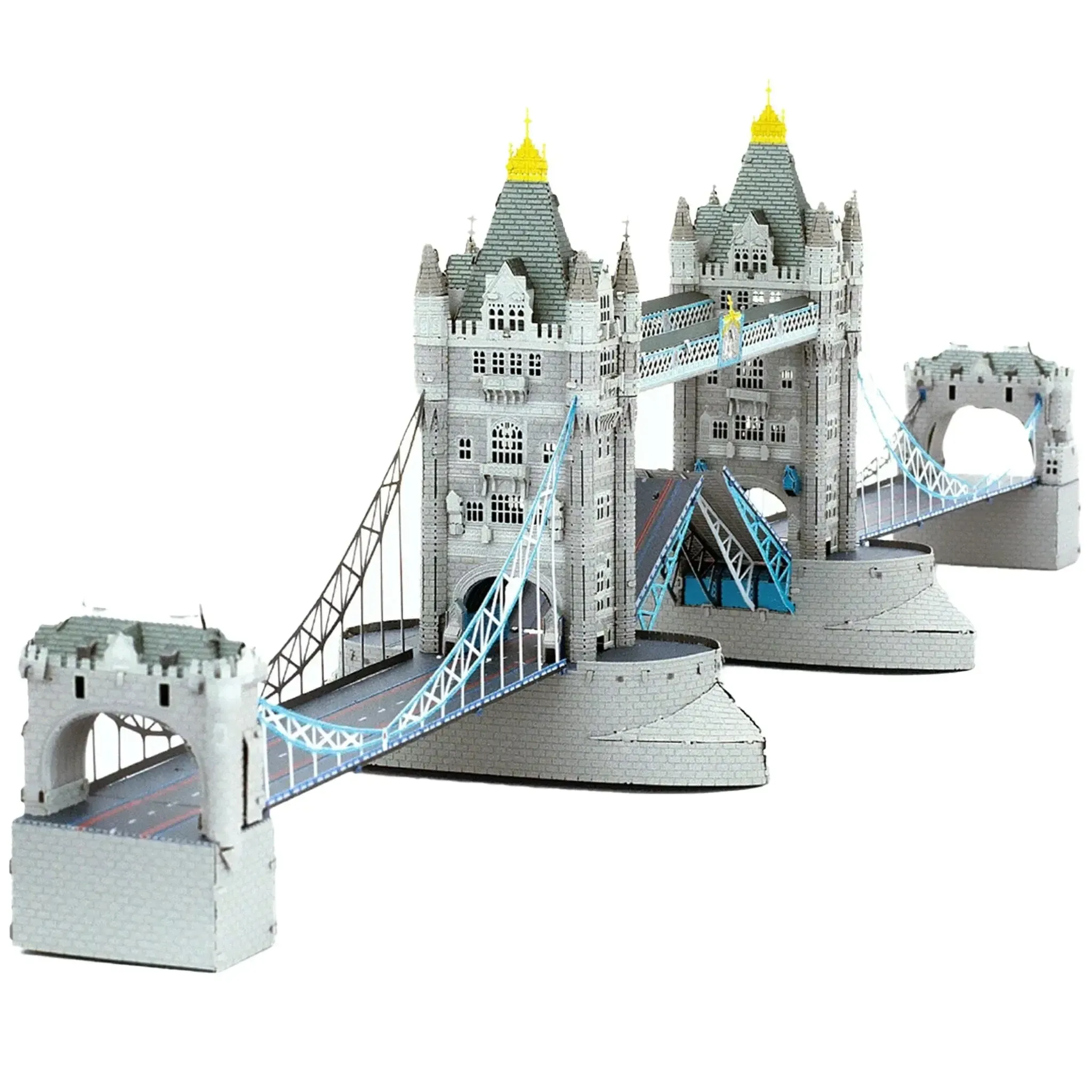 London Tower Bridge 3D Figure Model Kit (1:739 Scale, Steel, Moderate Difficulty) - Fascinations - Metal Earth Premium Series - (2023) - Image 2