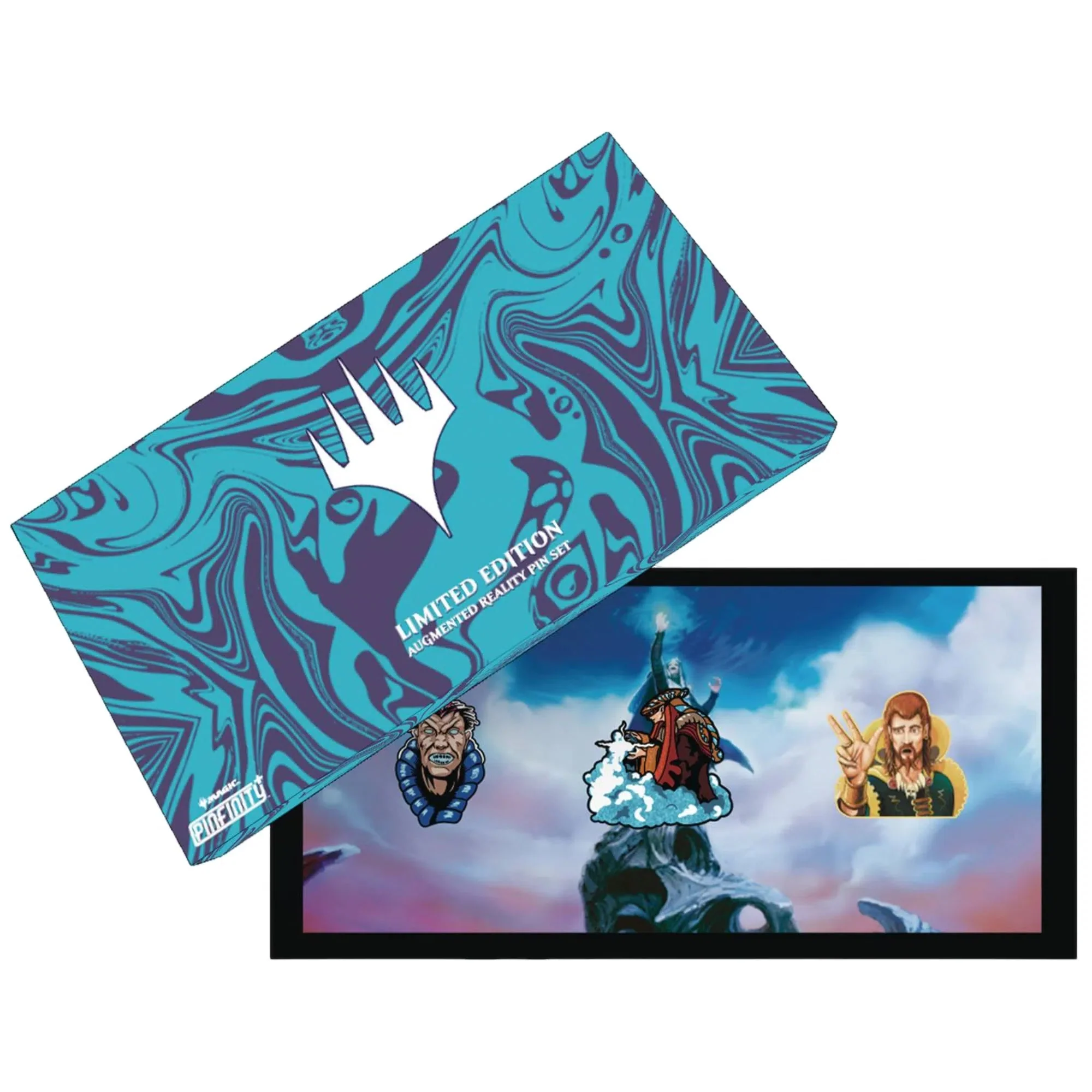 Magic: The Gathering - Blue Color Pin Badge Set (Limited Edition, Augmented Reality) - Pinfinity - Brainstorm, Mana Leak & Counterspell Pin Badges - Image 2