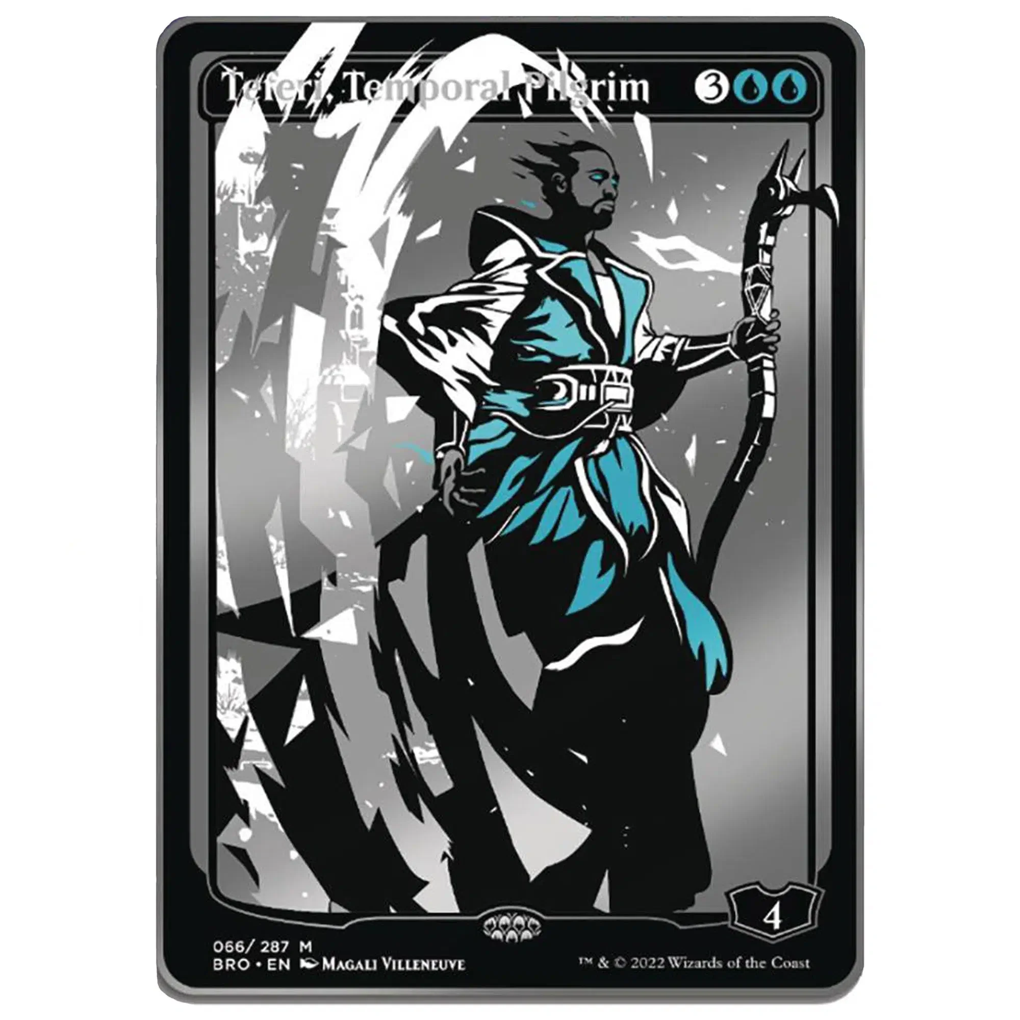 Magic: The Gathering - Teferi, Temporal Pilgrim Pin Badge (#071, Limited Edition, Augmented Reality) - Pinfinity - Image 3