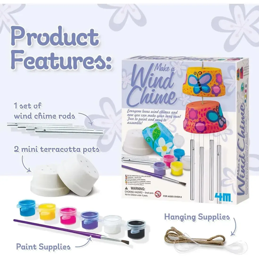 Make a Wind Chime - Arts & Craft Toy Kit - 4M - Image 2