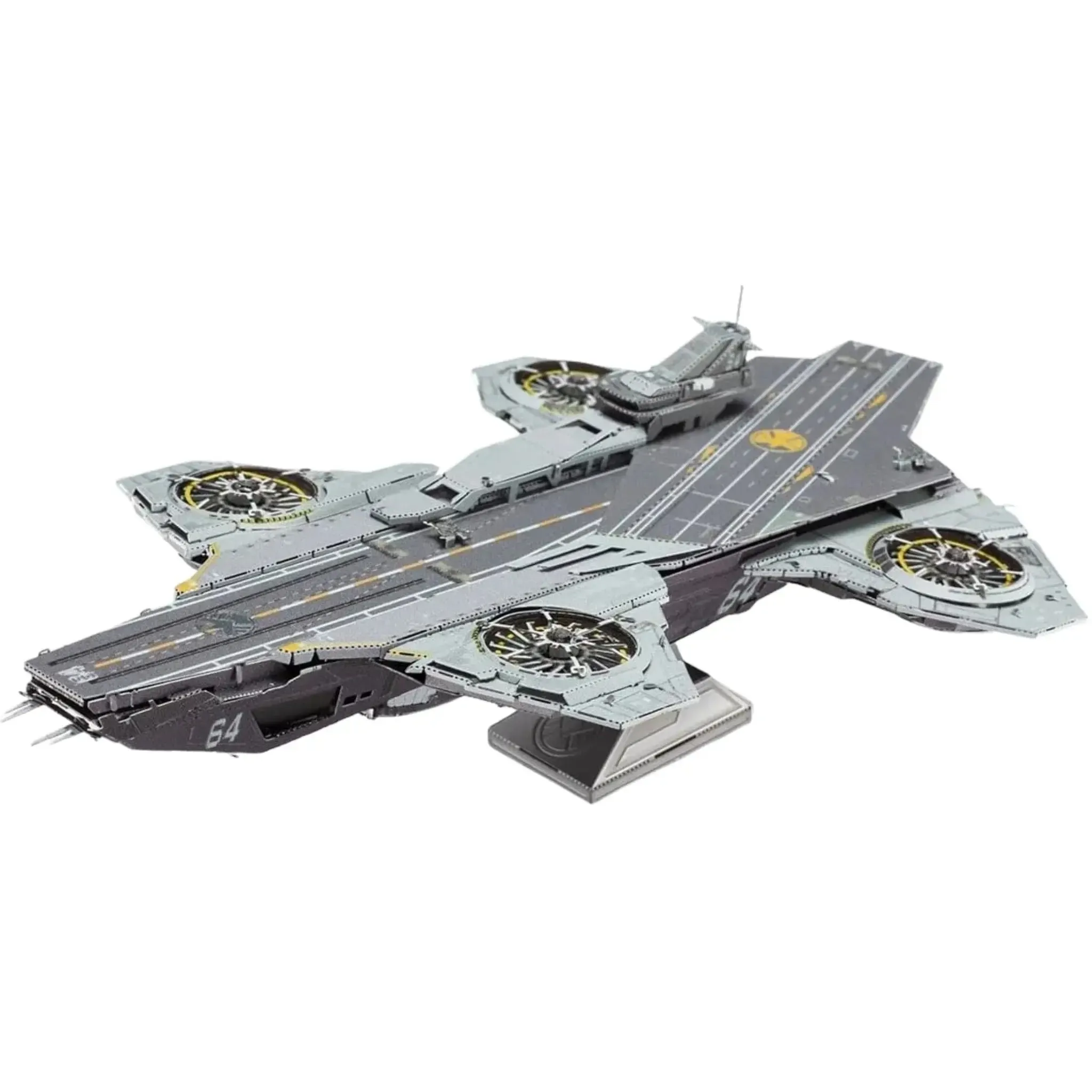 Marvel [Avengers: The Infinity Saga] - Helicarrier Vehicle 3D Figure Model Kit (Steel, Hard Difficulty) - Fascinations - Metal Earth Premium Series - (2024) - Image 6