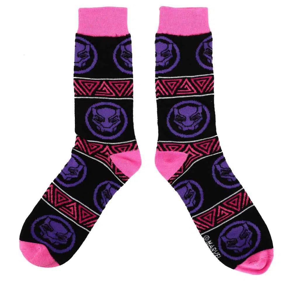 Marvel: Black Panther - Wakanda Forever Crew Socks (5 Pairs) - Bioworld - Image 2