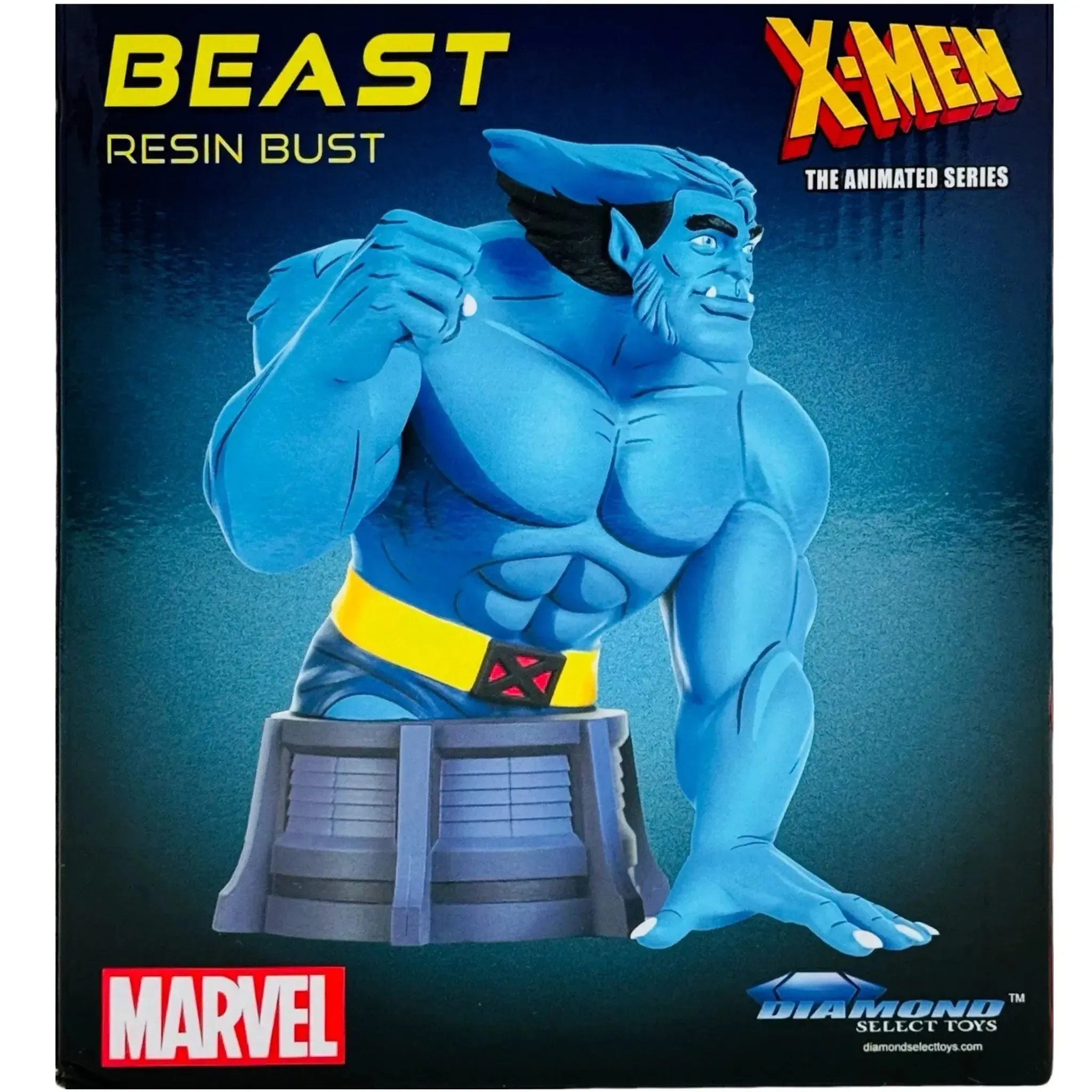 Marvel Comics [X-Men: The Animated Series] - Beast Bust Statue Figure (6", Limited Edition: 1 of 3,000) - Diamond Select Toys - (2022) - Image 3