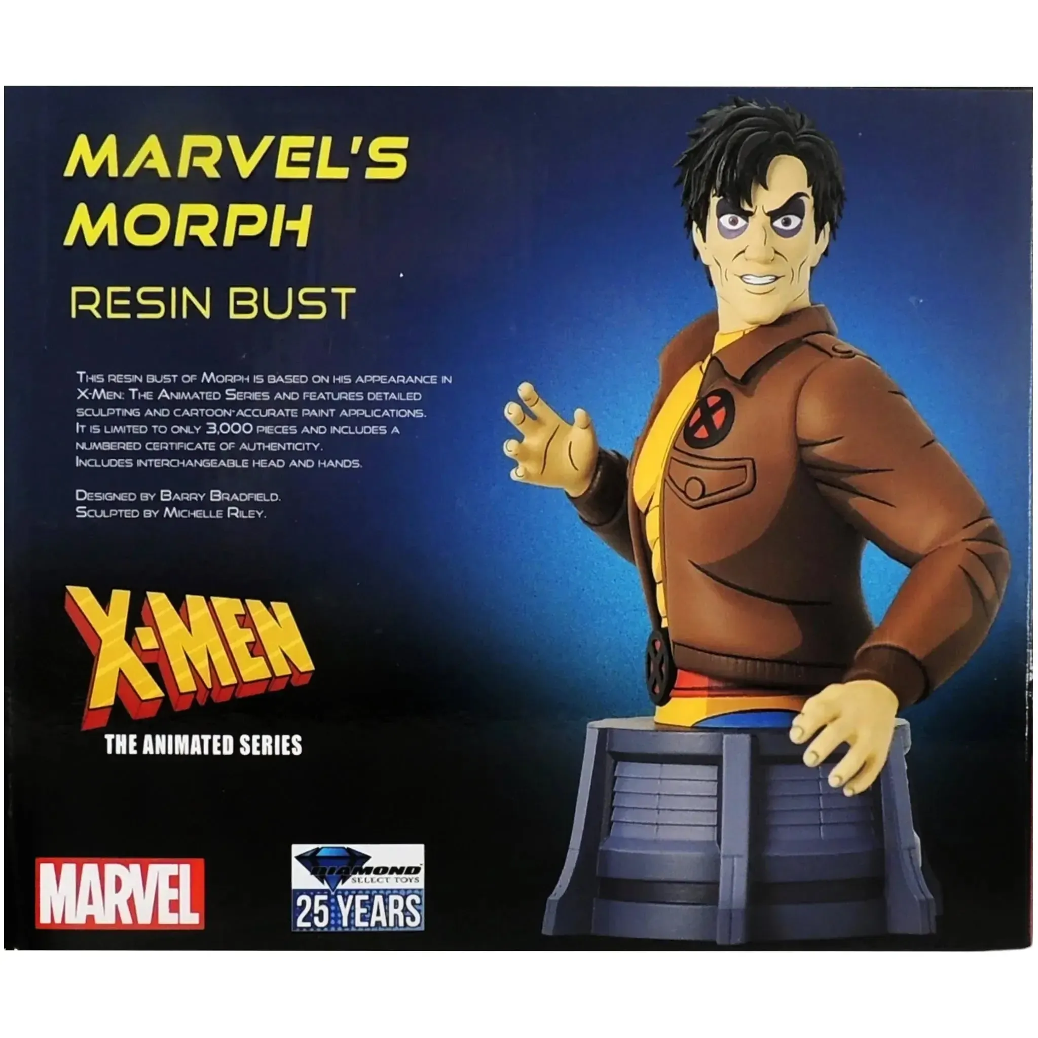 Marvel Comics [X-Men: The Animated Series] - Morph Resin Bust Statue Figure (6", Limited Edition: 1 of 3,000) - Diamond Select Toys - (2024) - Image 3