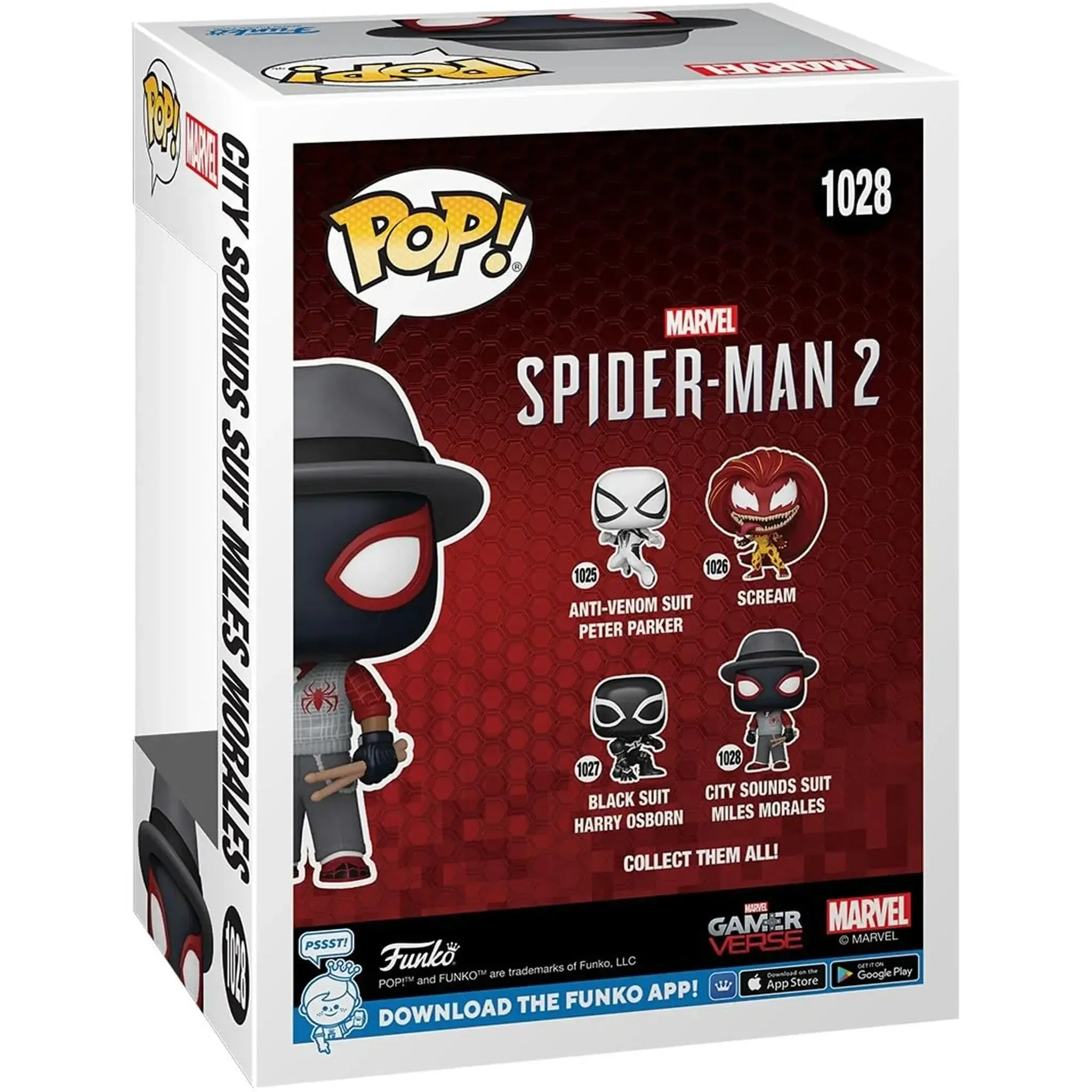 Marvel Gamerverse [Spider-Man 2] - City Sounds Suit Miles Morales Bobble-Head Figure (5") - Funko - Pop! Games Series (1028) - (2024) - Image 3