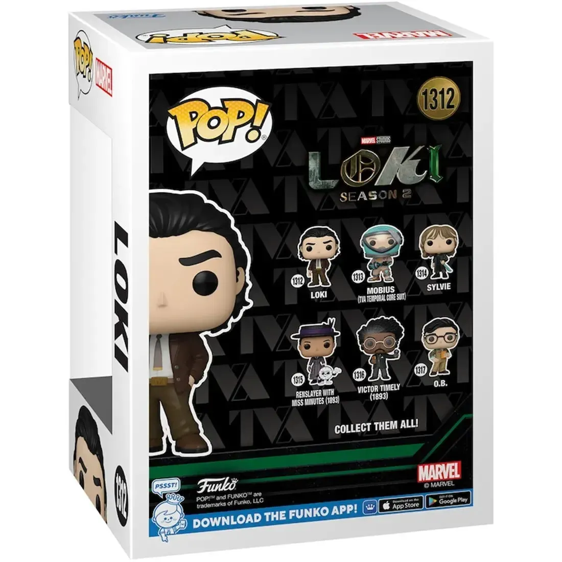 Marvel [Loki: Season 2] - Loki Bobble-Head Figure (3.75") - Funko - Pop! Series (1312) - Image 3