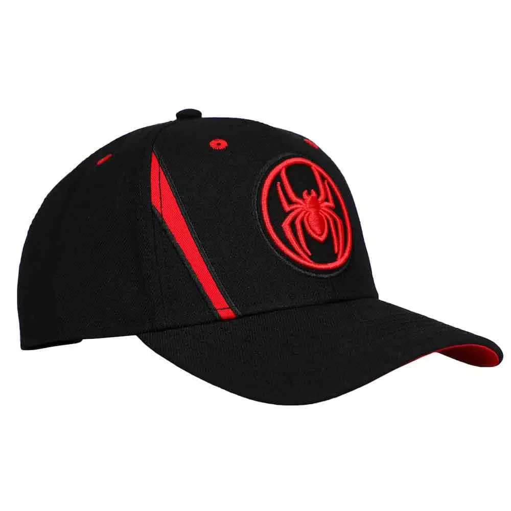 Marvel: Spider-Man - Miles Morales Snapback Hat (Black / Red, Pre-Curved Bill) - Bioworld - Image 3