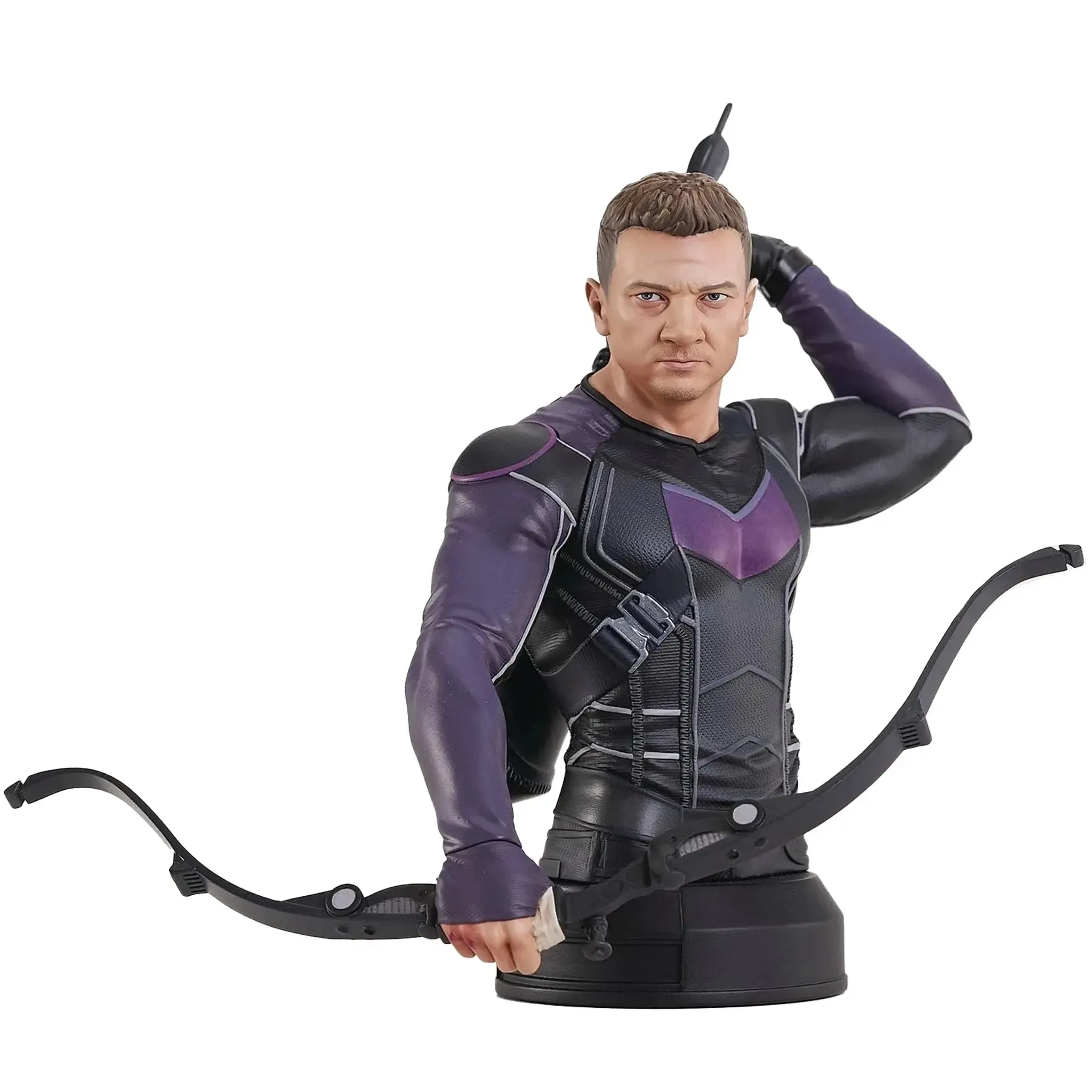 Marvel Studios - Hawkeye Resin Mini-Bust Statue Figure (6", 1:6 Scale, Limited Edition: 267 of 1,000) - Diamond Select Toys [Gentle Giant Ltd.] - (2023) - Image 2