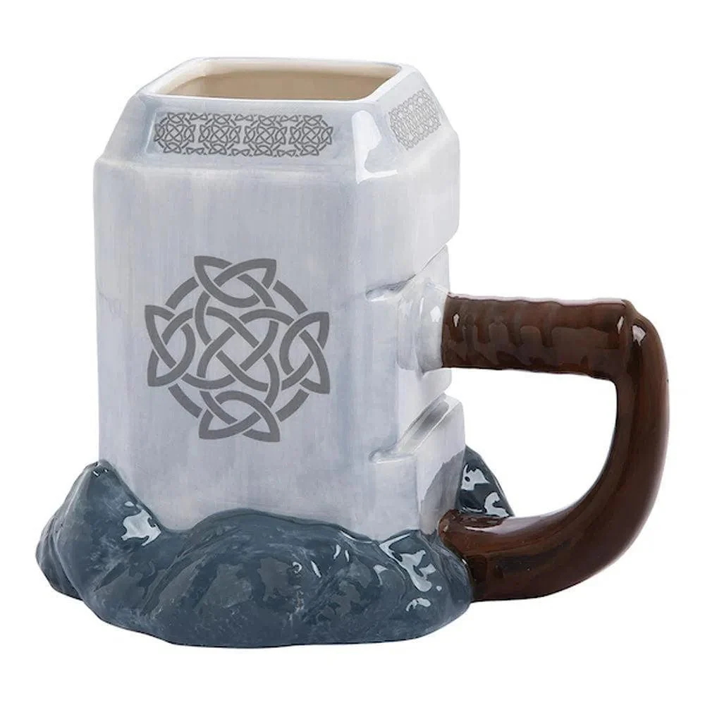 Marvel: Thor - Mjolnir Premium Sculpted Mug (Ceramic, 20 oz.) - Bioworld - Image 2