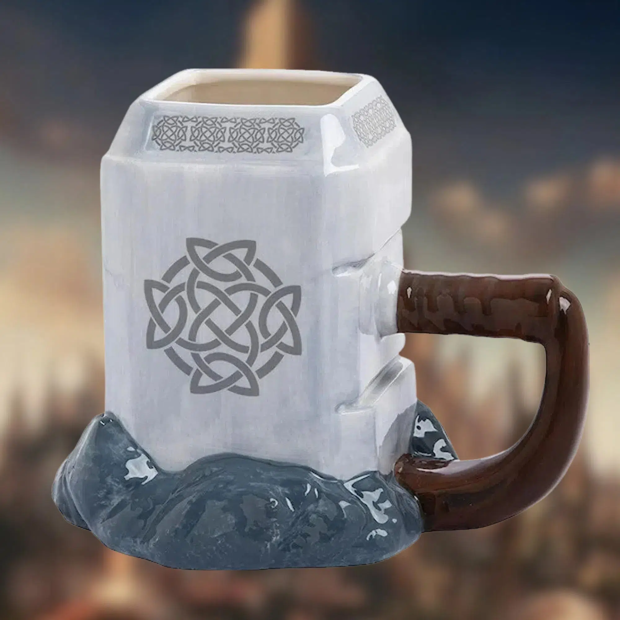 Marvel: Thor - Mjolnir Premium Sculpted Mug (Ceramic, 20 oz.) - Bioworld - Image 4