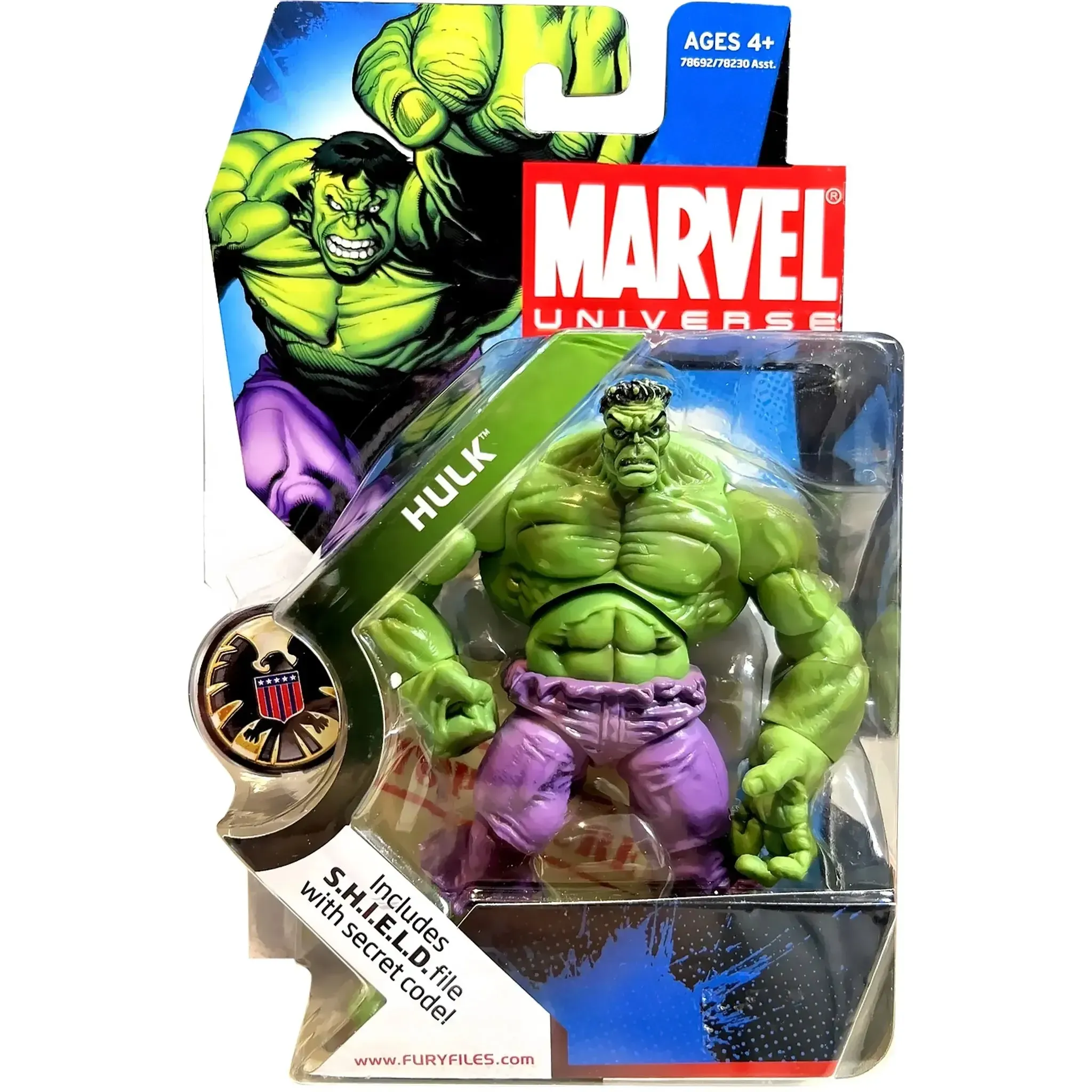 Marvel Universe - Hulk Action Figure (3.75") - Hasbro - Marvel Universe Series 1 (013) - (2008)