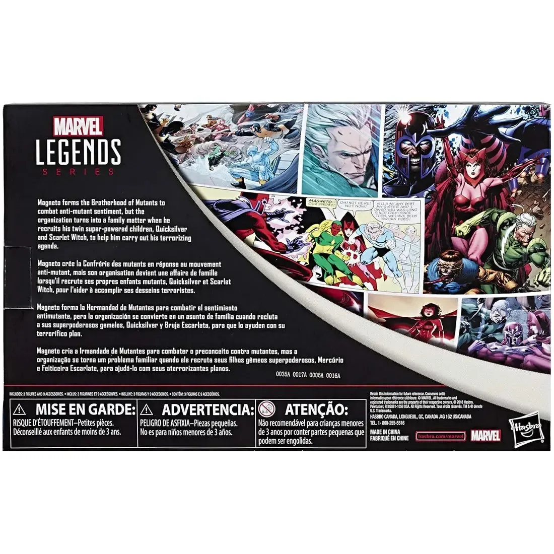 Marvel [X-Men] - Quicksilver, Magneto & Scarlet Witch Action Figure Set (6") - Hasbro - Marvel Legends Series, Marvel 80th Anniversary Edition - Image 3