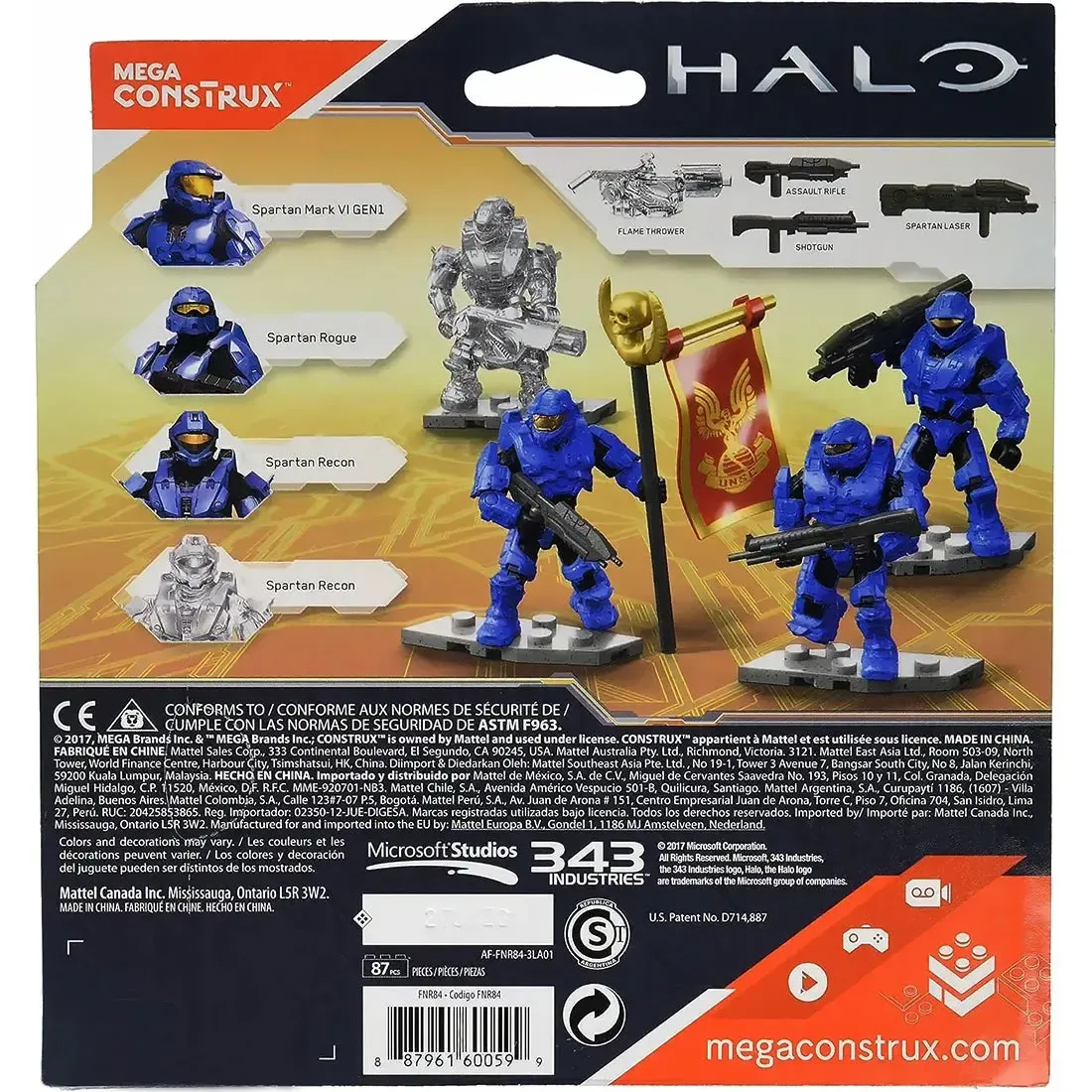Mega Construx [Halo] - Spartan CTF Base Crashers Building Set - Mega Bloks - (FNR84) - Image 3