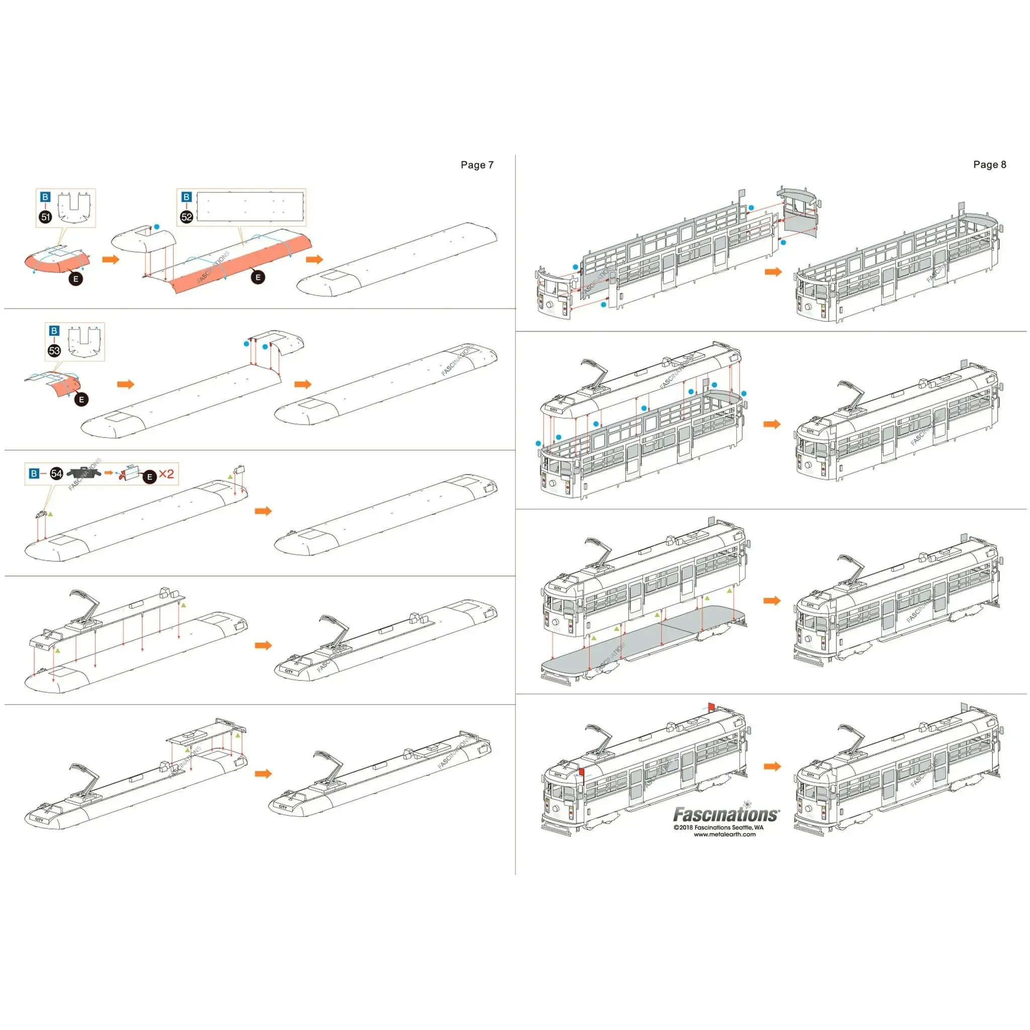 Melbourne W-Class Tram (Colored) Transit Car 3D Figure Model Kit (Steel, Moderate Difficulty) - Fascinations - Metal Earth Series - (2022) - Image 10